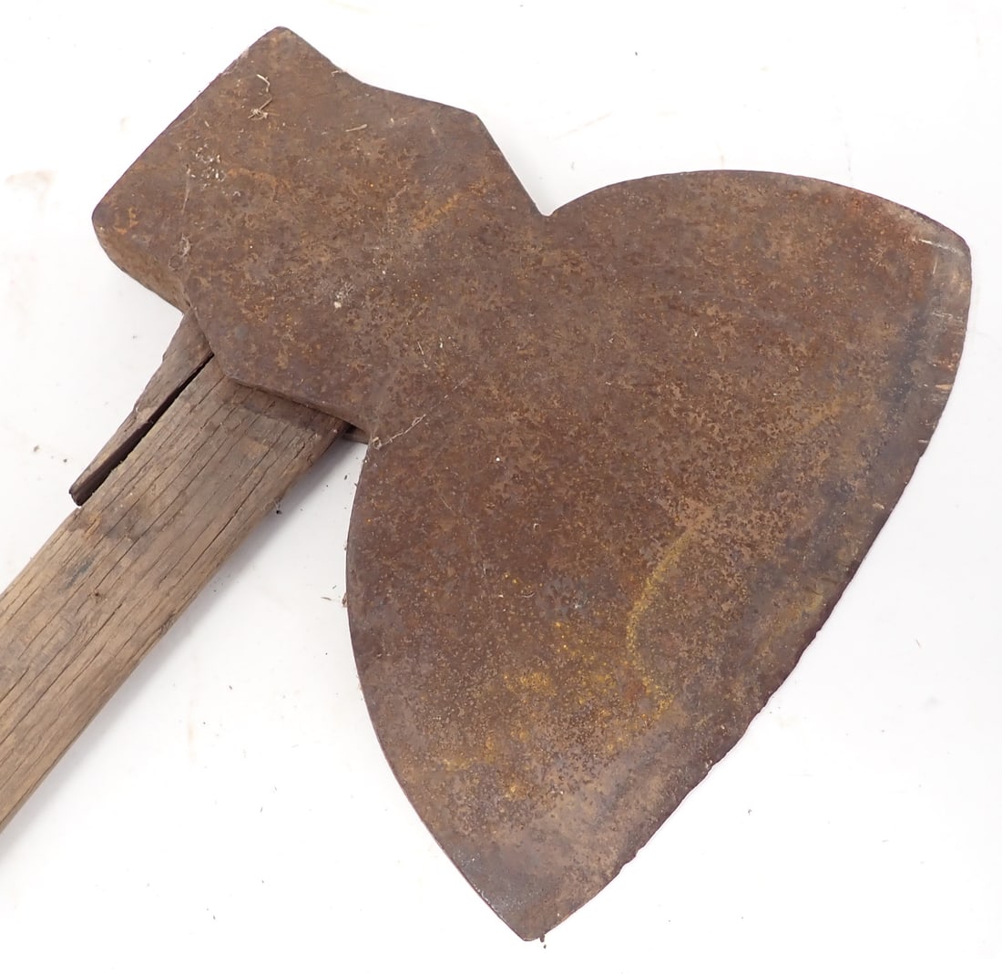 Broad Axe: Head is approx 9 1/2" x 10". Total length is approx 25"