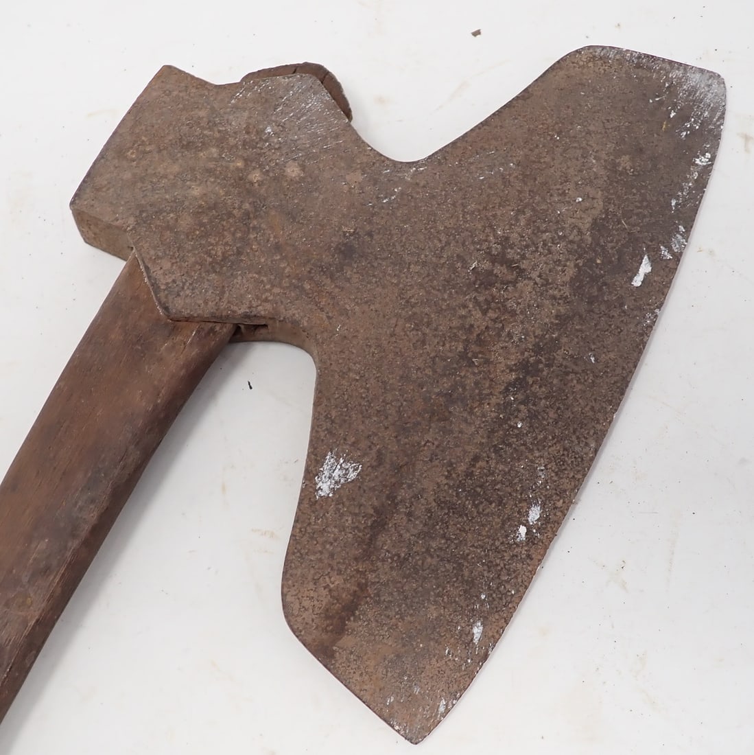 Broad Axe: Head is approx 9 1/4" x 12 1/2". Total length is approx 25"