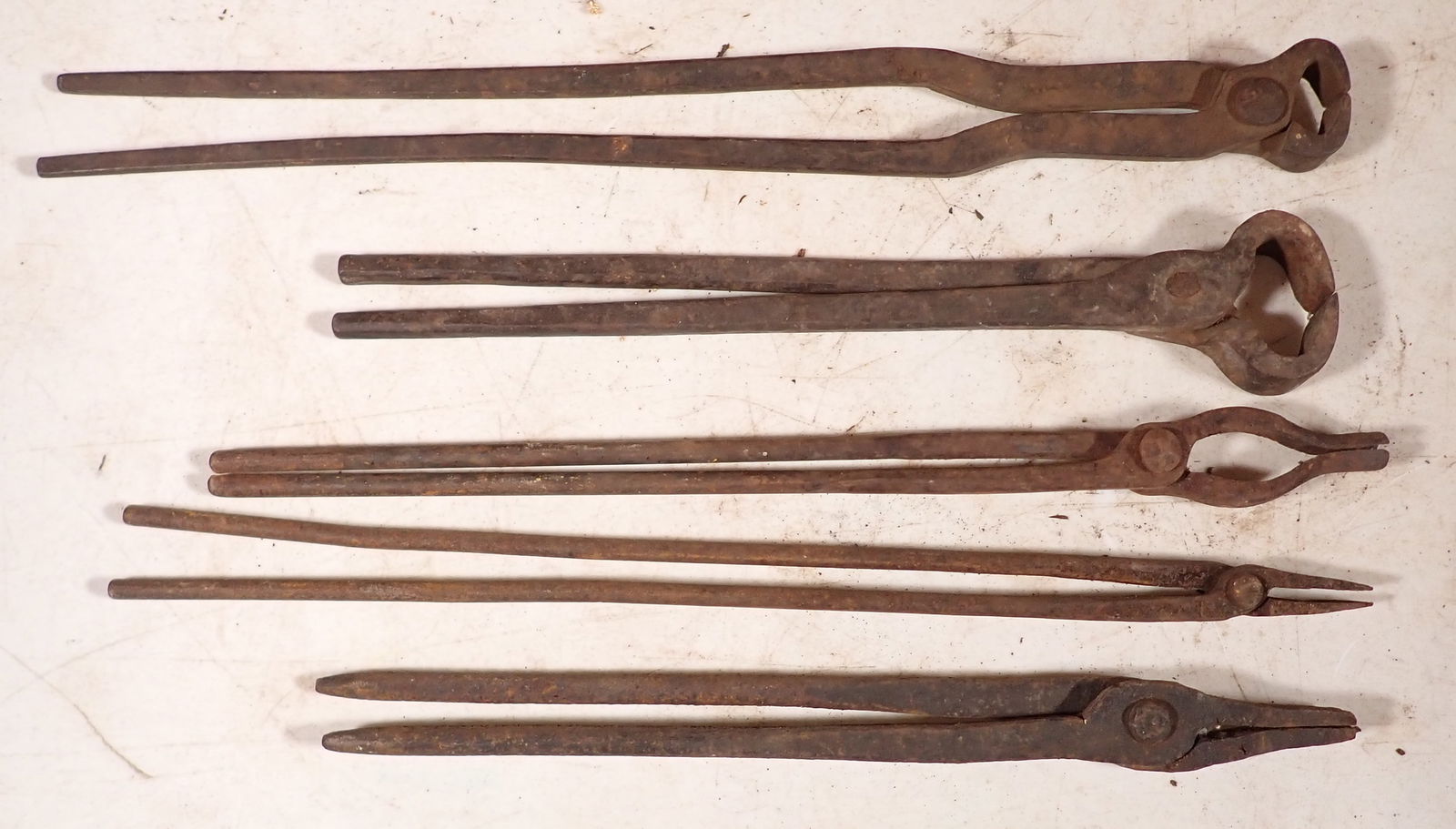 5 Pair of Blacksmith Tongs (1 of 4)