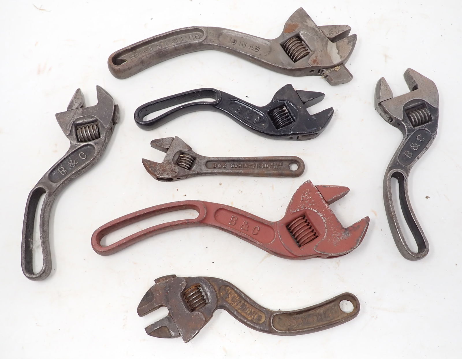 B&C Curved Adjustable Wrenches incl Wescott (1 of 5)