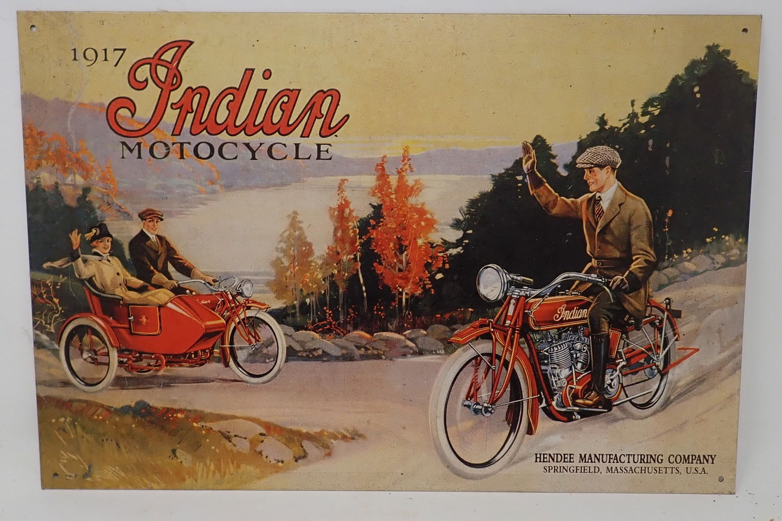 1917 Indian Motorcycle Sign (1 of 1)