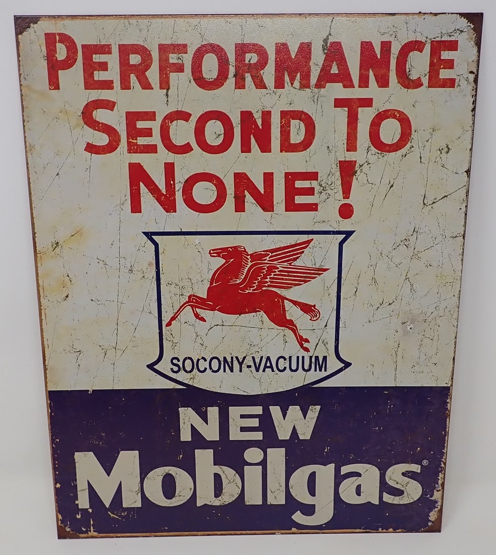 2008 Mobil Gas Socony Vacuum Sign (1 of 2)