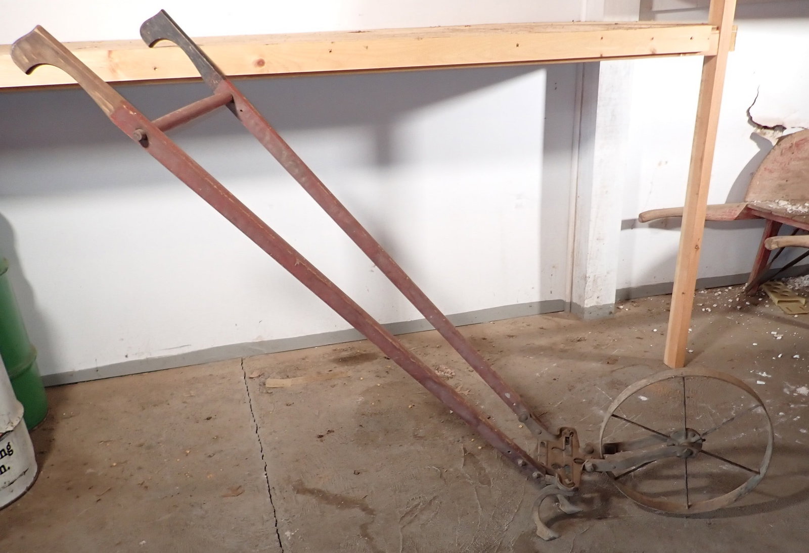 Antique Cultivator: Approx 66" long. NO shipping