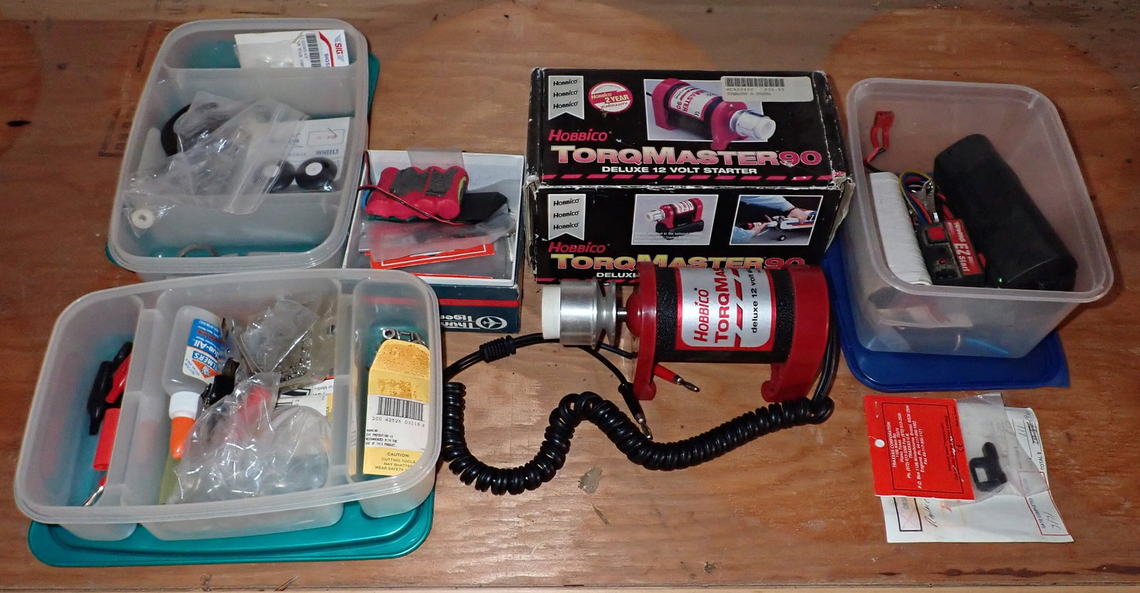 Hobbico Torqmaster 90 RC Airplane Parts: Getting all pictured