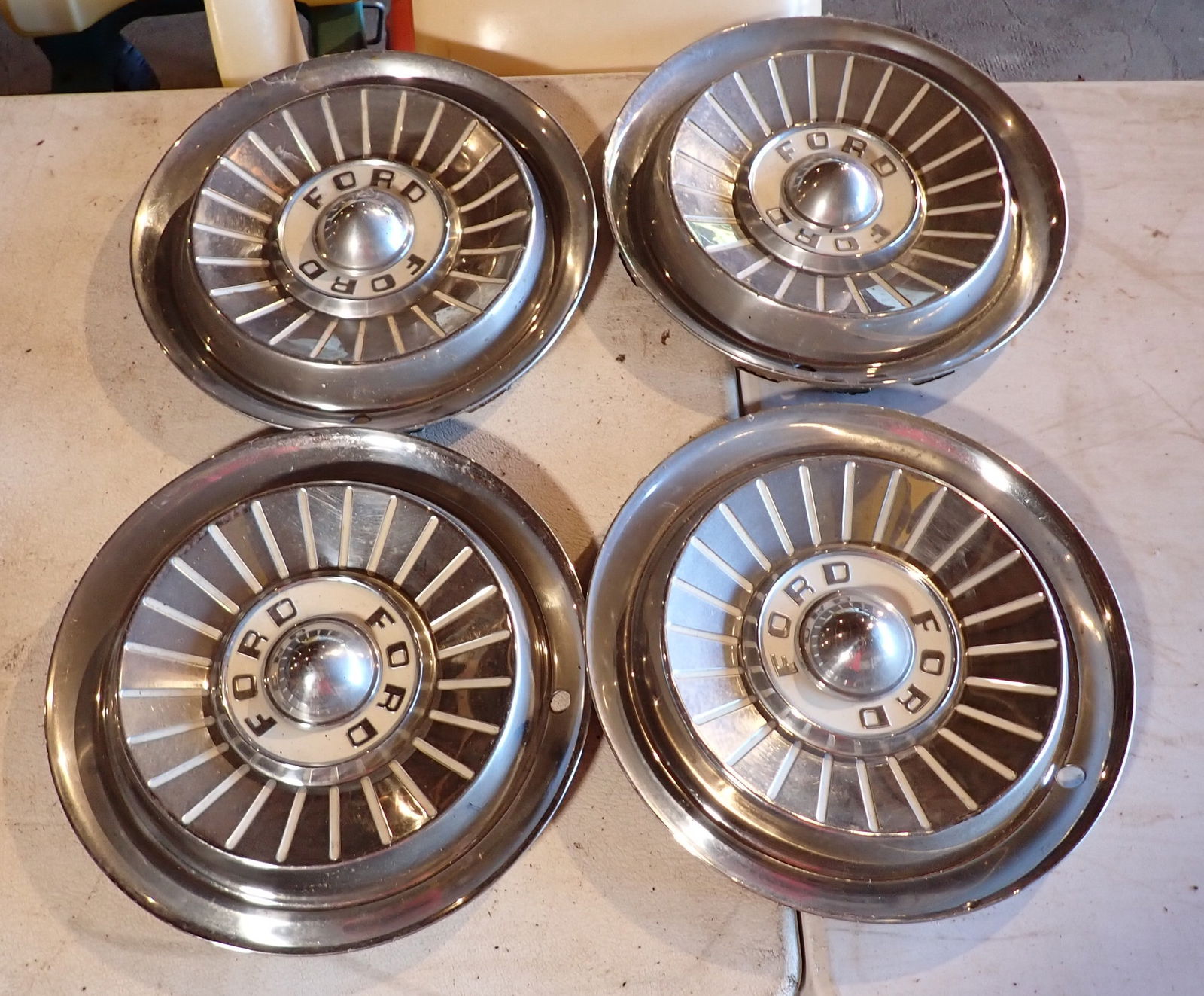 Antique Ford Hubcaps (1 of 2)