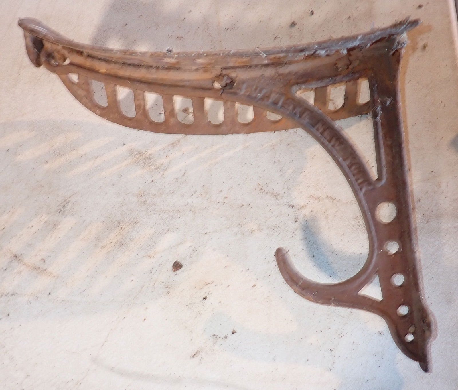 J.W Fiske Cast Iron Saddle Rack: Approx 14 1/2" x 16 1/4".