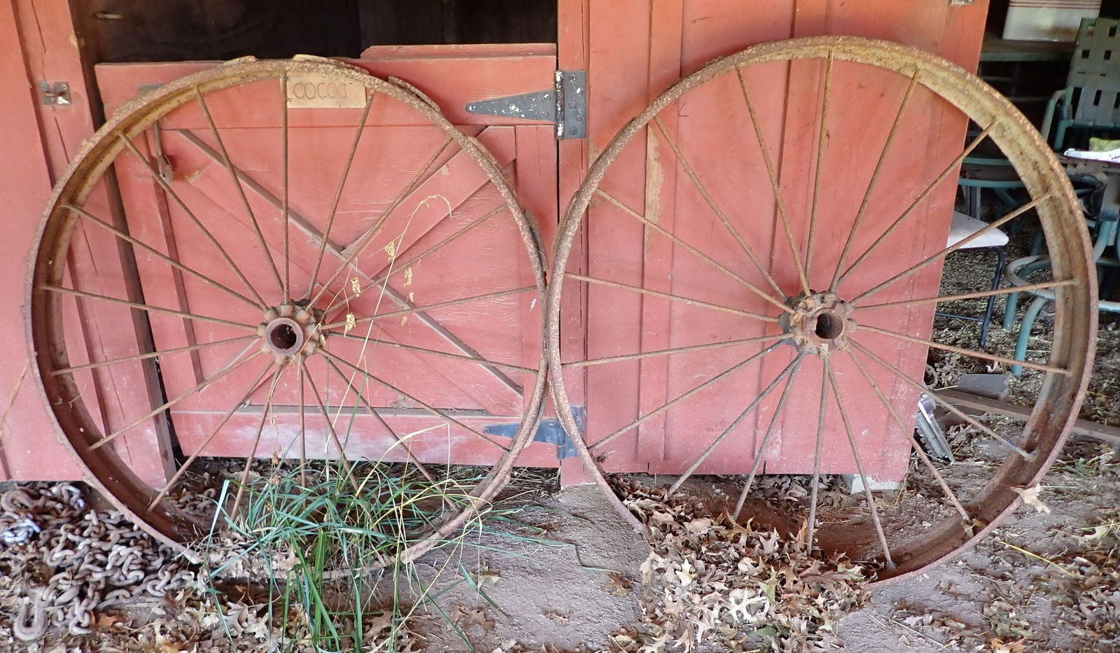 2 Iron Wagon Wheels (1 of 3)
