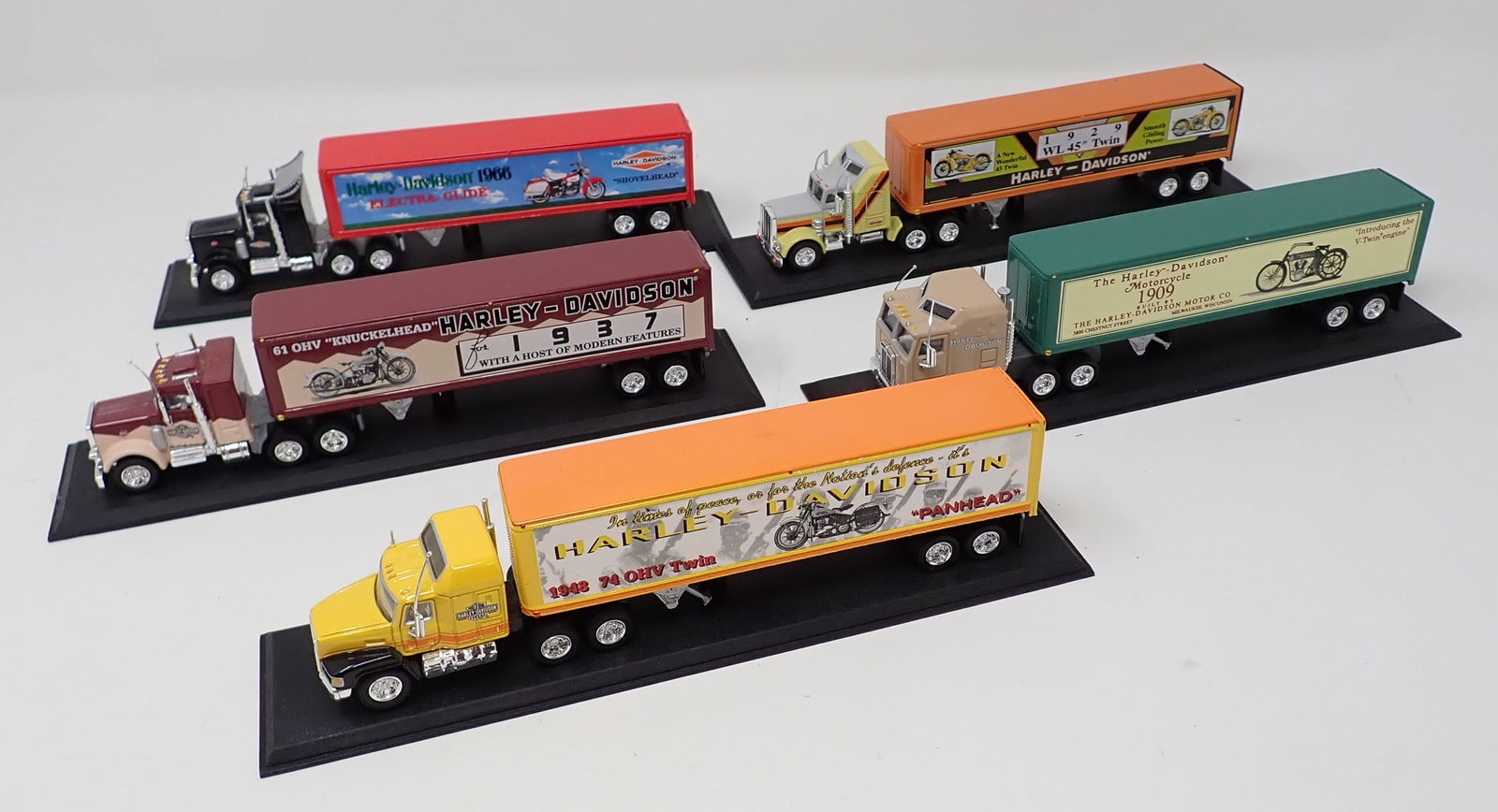 5 Harley Davidson Diecast Tractor Trailers (1 of 4)
