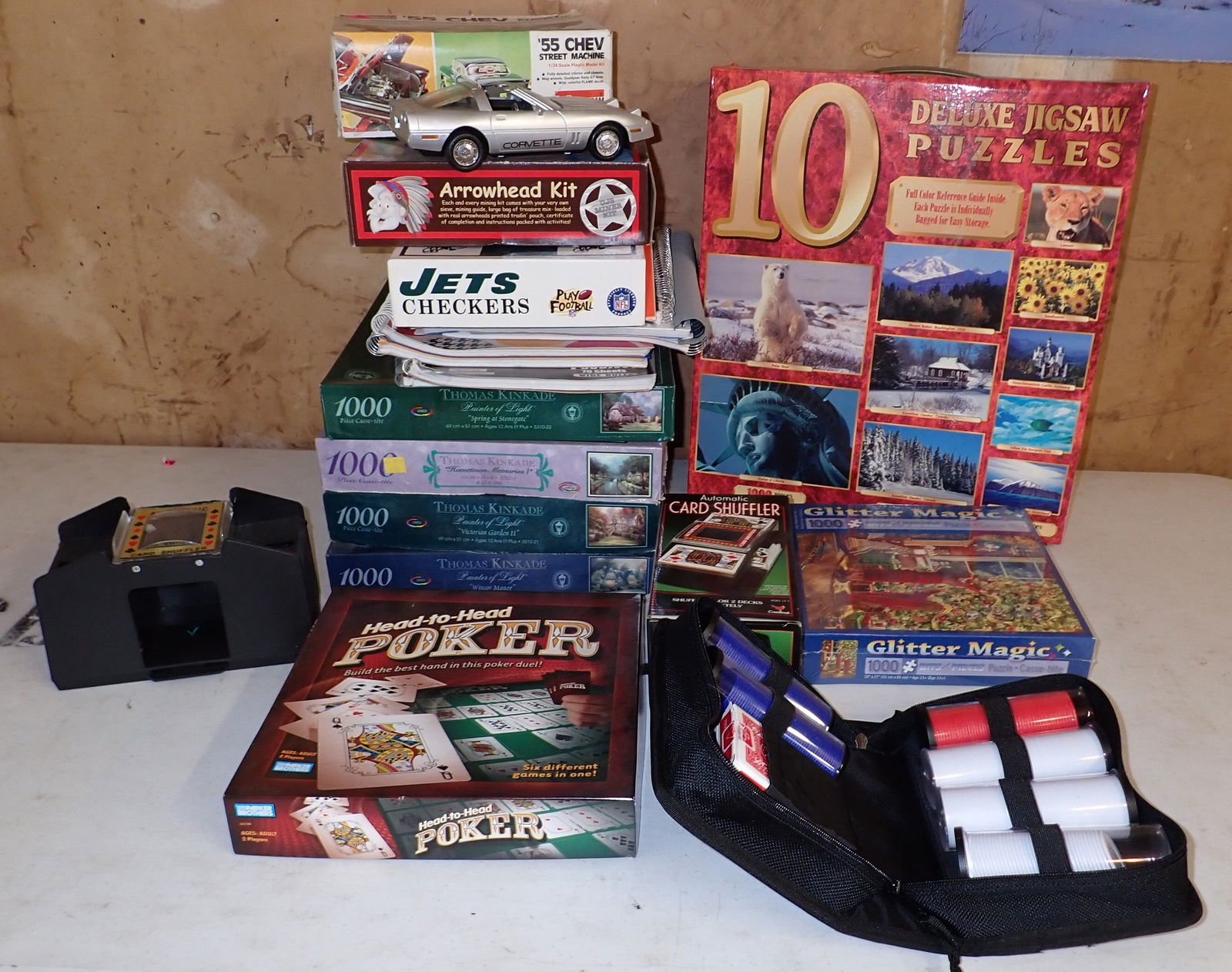 Puzzles Poker Items '55 Chevy Model & Misc (1 of 7)