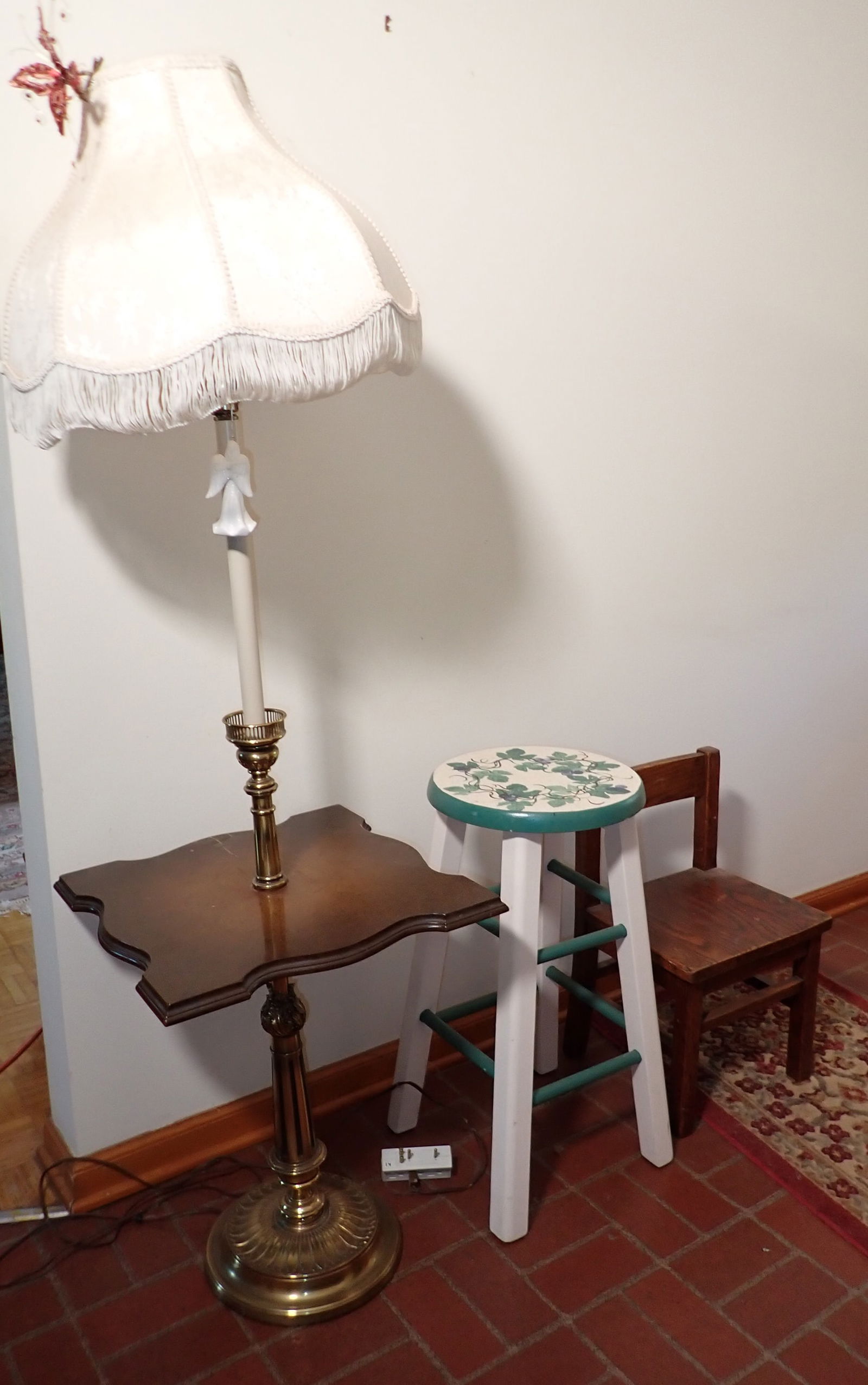 Table Lamp Painted Stool Oak Childs Chair (1 of 4)