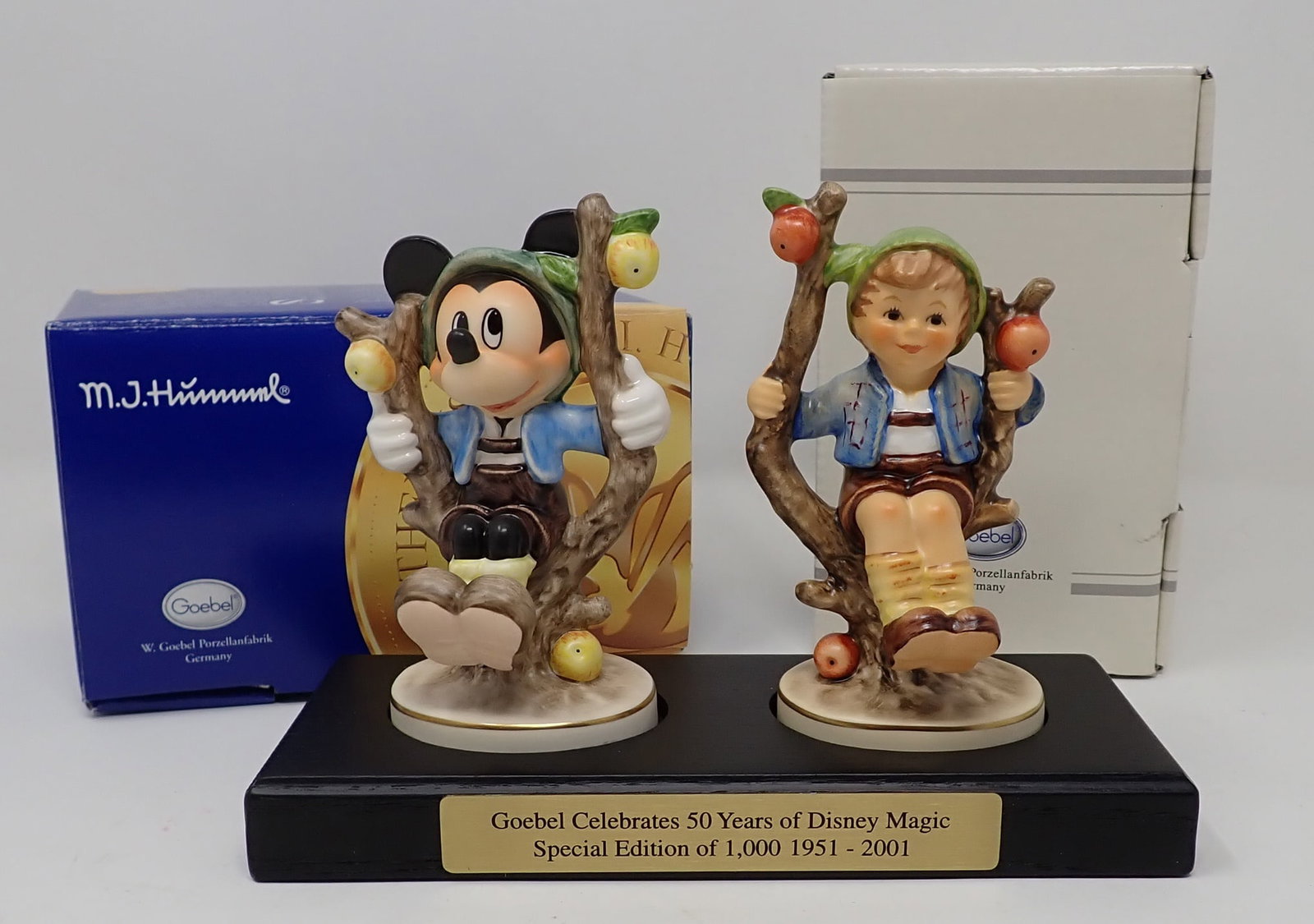 Hummel Disney 50 Years On The Apple Tree: Special Edition. 150Mickey Mouse is 4 1/8" tall.