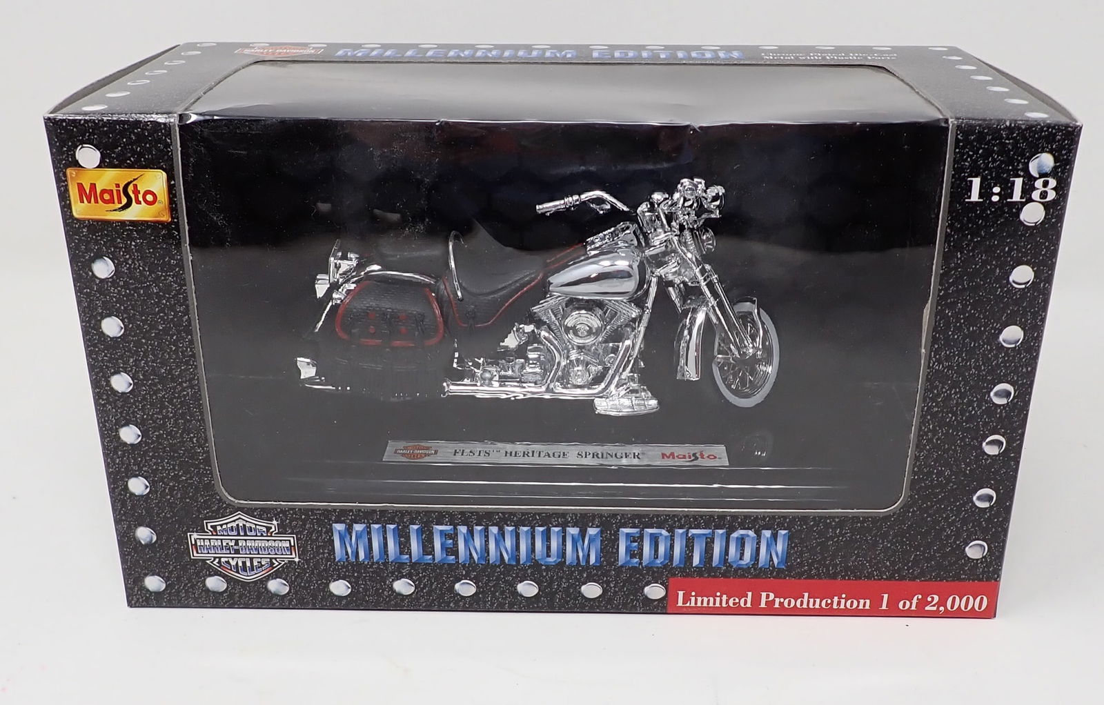 Maisto Harley Davidson Motorcycle: Millennium Edition , 1/18 scale