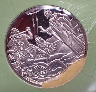 1973 St Patricks Day .999 Irish Silver Medal: Silver Commemorative Medal.