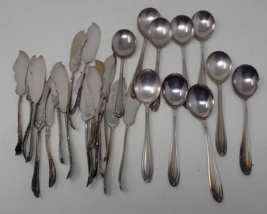 Rogers Butter Knives Gorham Soup Spoons: Getting all pictured