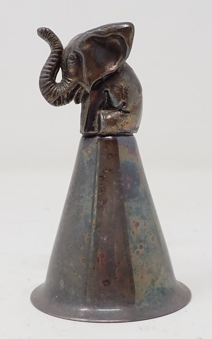 Silverplate Elephant Bell (1 of 1)