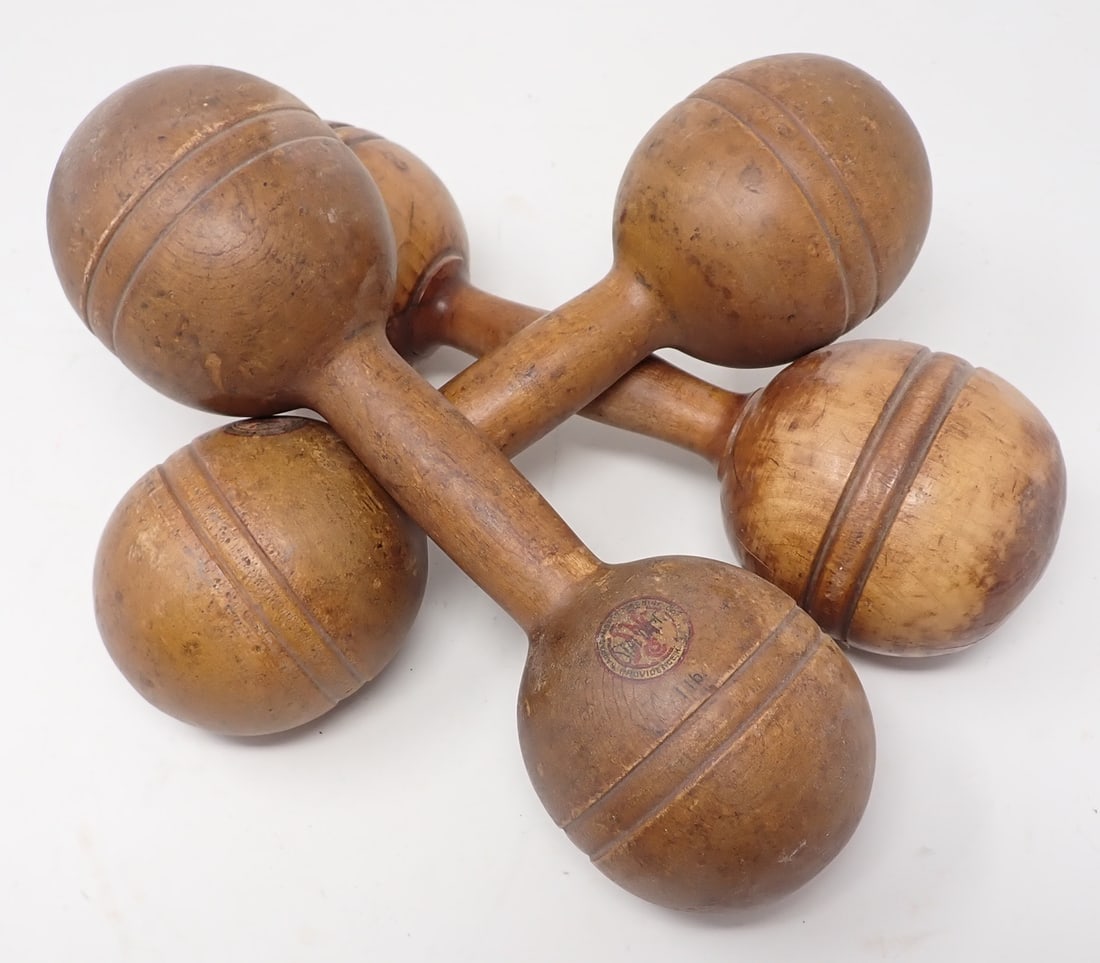 Standard Wooden Dumbbells (1 of 4)