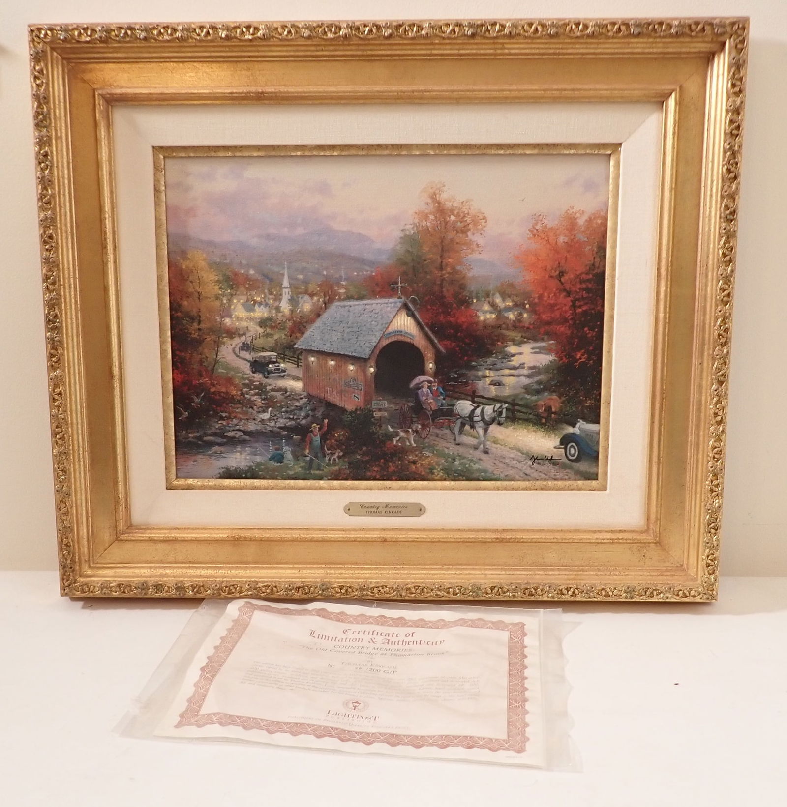 Signed & Numbered Thomas Kinkade Lithograph (1 of 8)