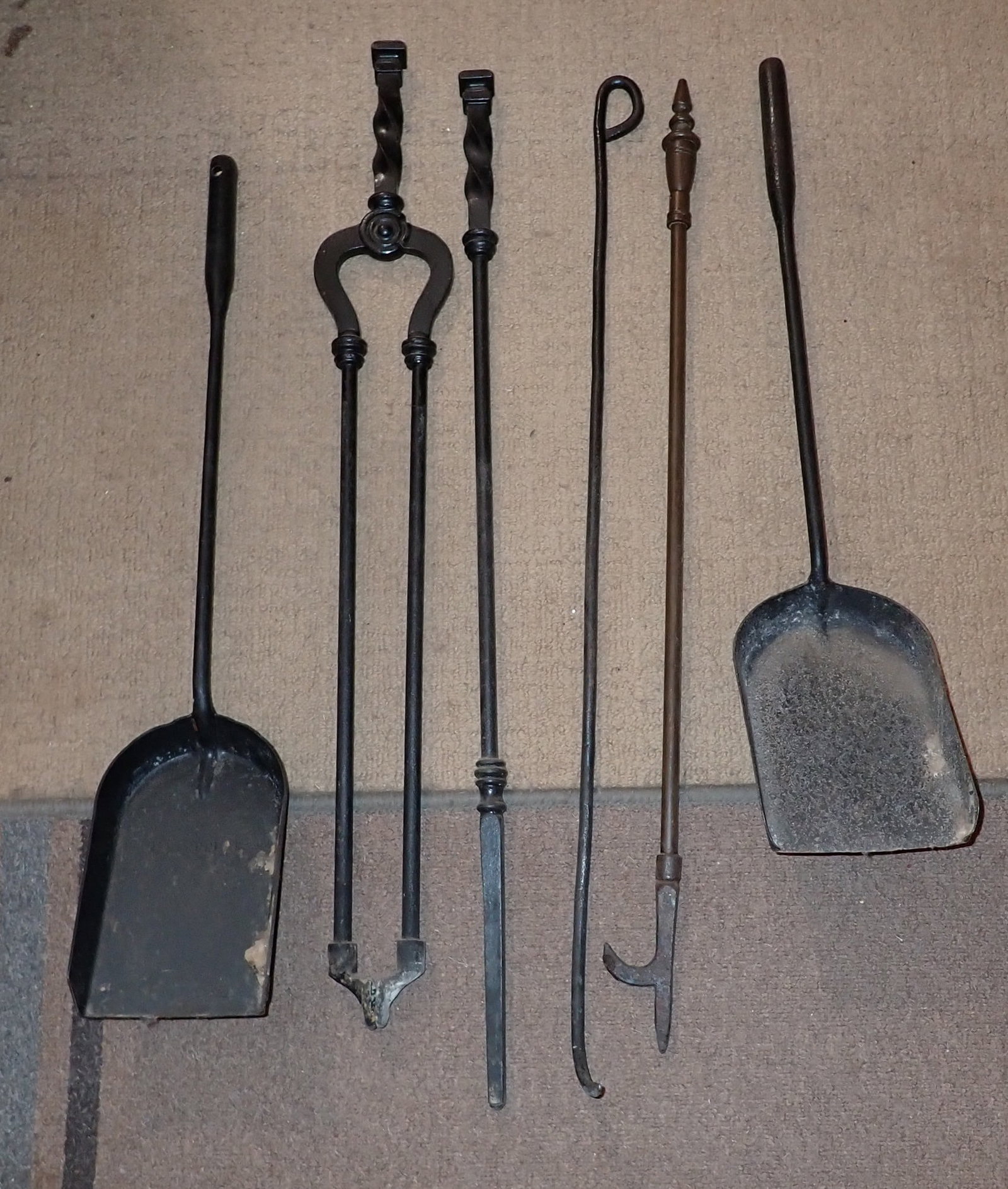 Fireplace Tools: Longest is approx 28 1/2". NO SHIPPING !