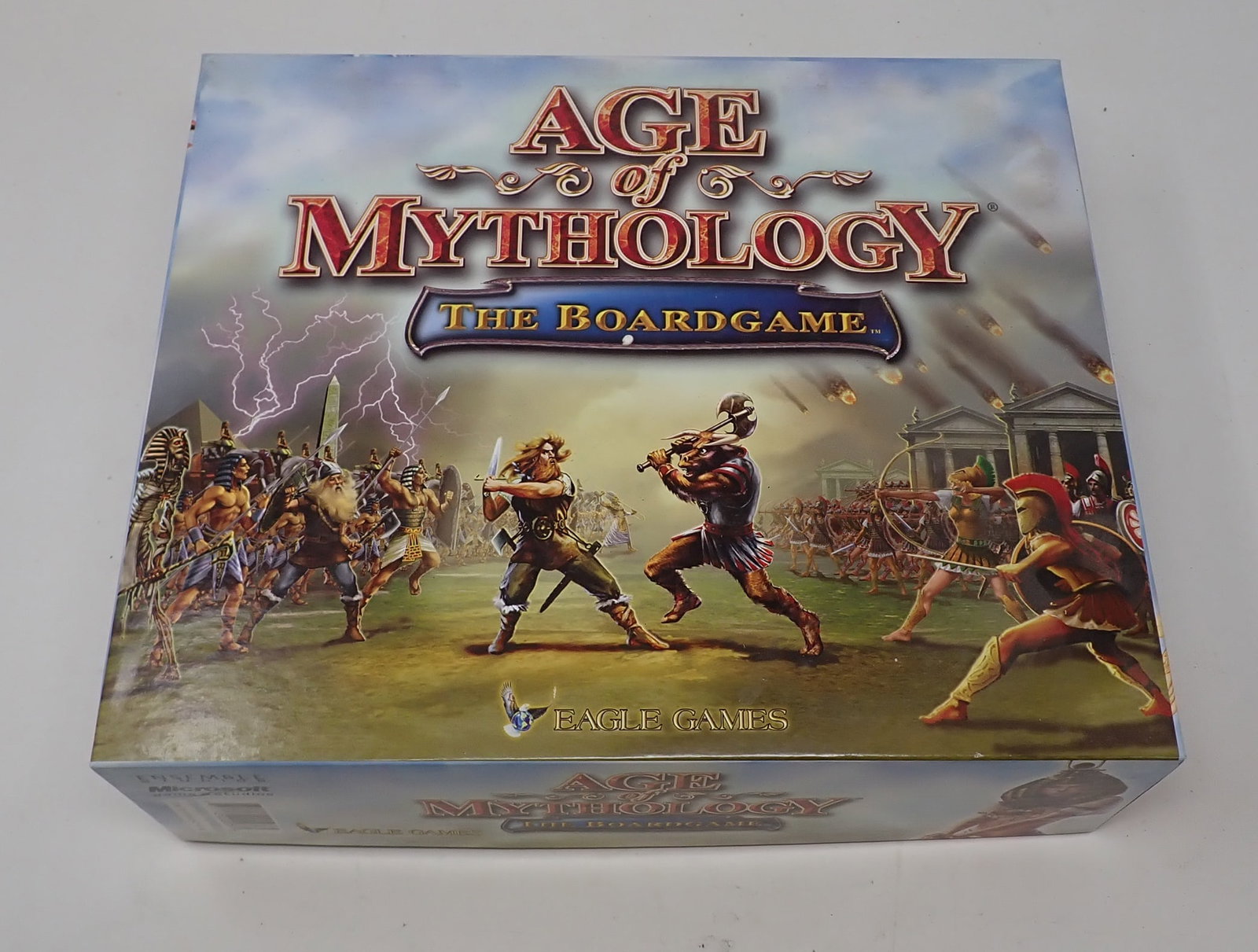 Age of Mythology The Boardgame: Does not look like it was ever used. We do not guarantee it is complete
