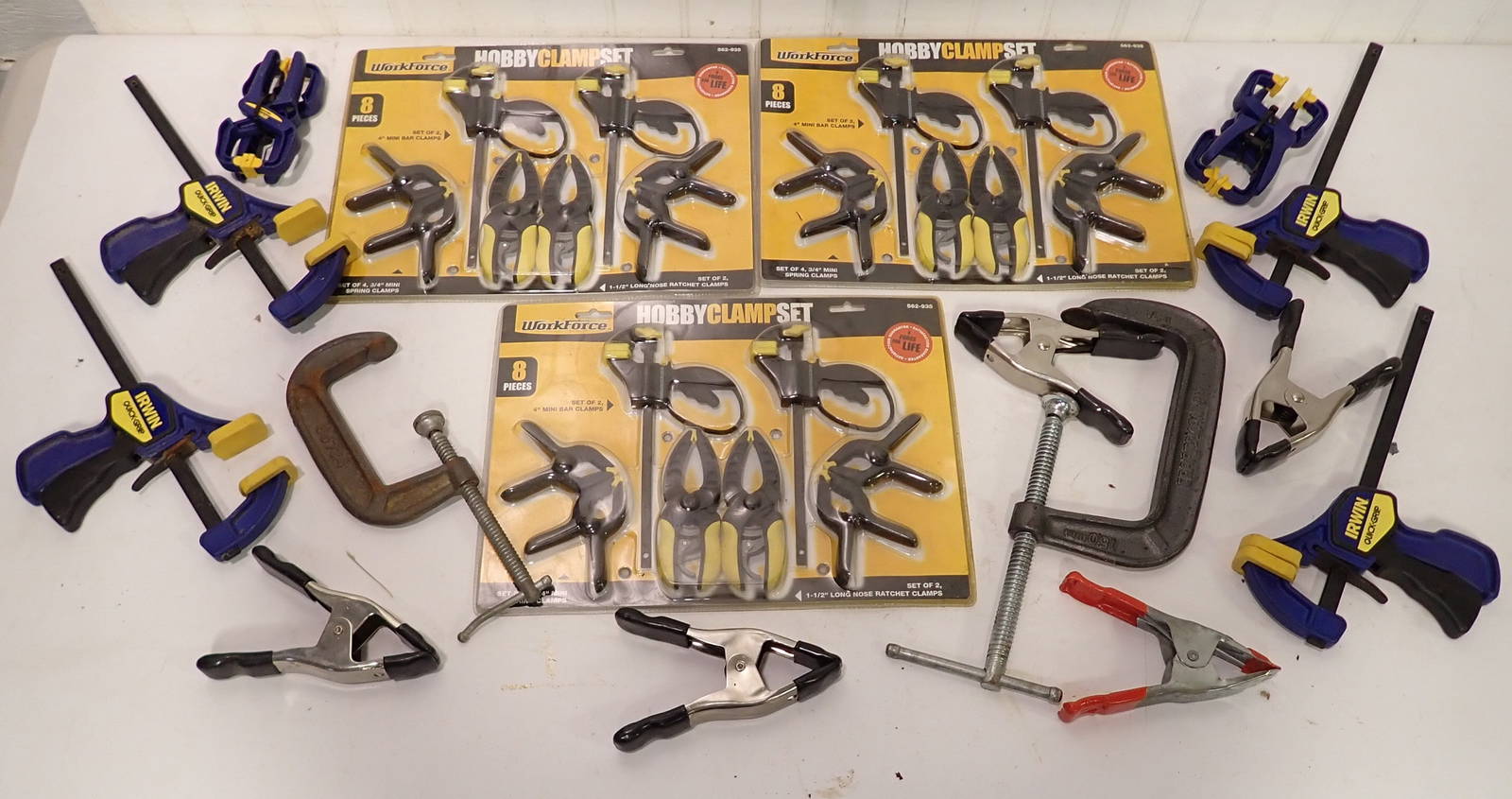 Irwin Quick Grips Craftsman 6" C Clamp & Misc Auction