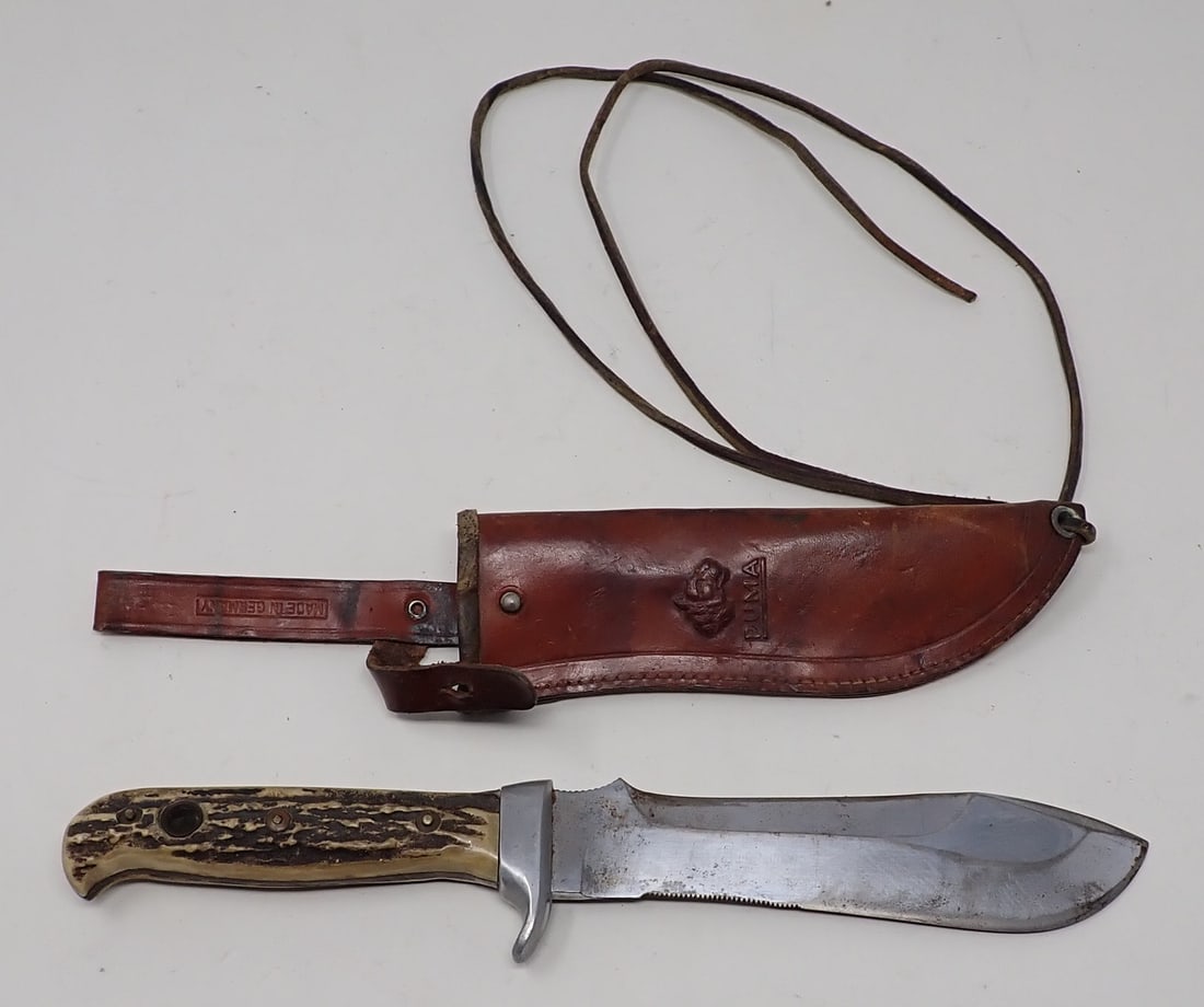 Puma White Hunter Knife w/ Sheath (1 of 9)