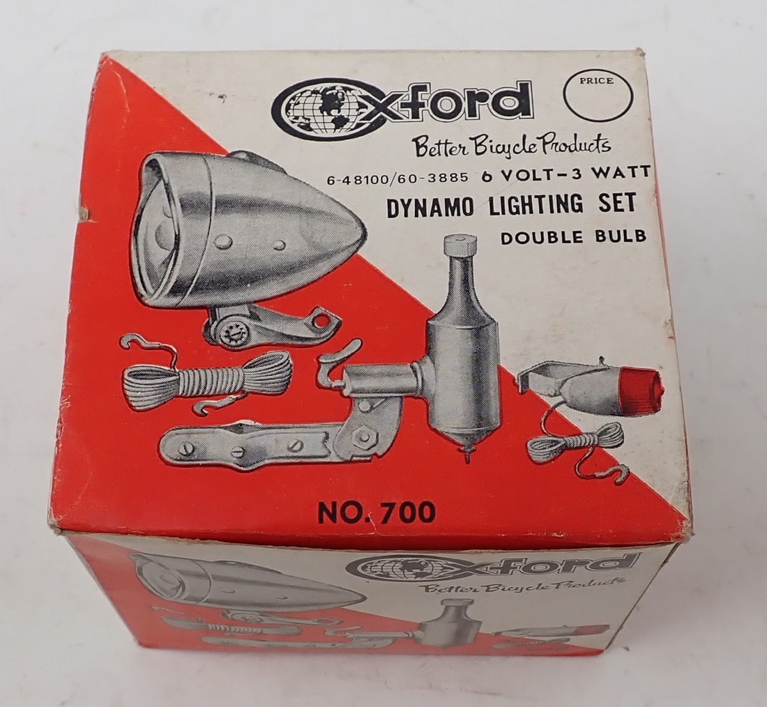 Oxford No. 700 Bicycle Dynamo Lighting Set: Bike lighting Set. New / old stock !