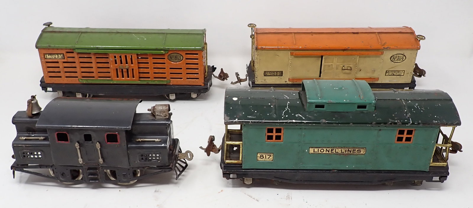 Lionel Pre War 152 Locomotive 813 814 816 Cars: Getting all pictured