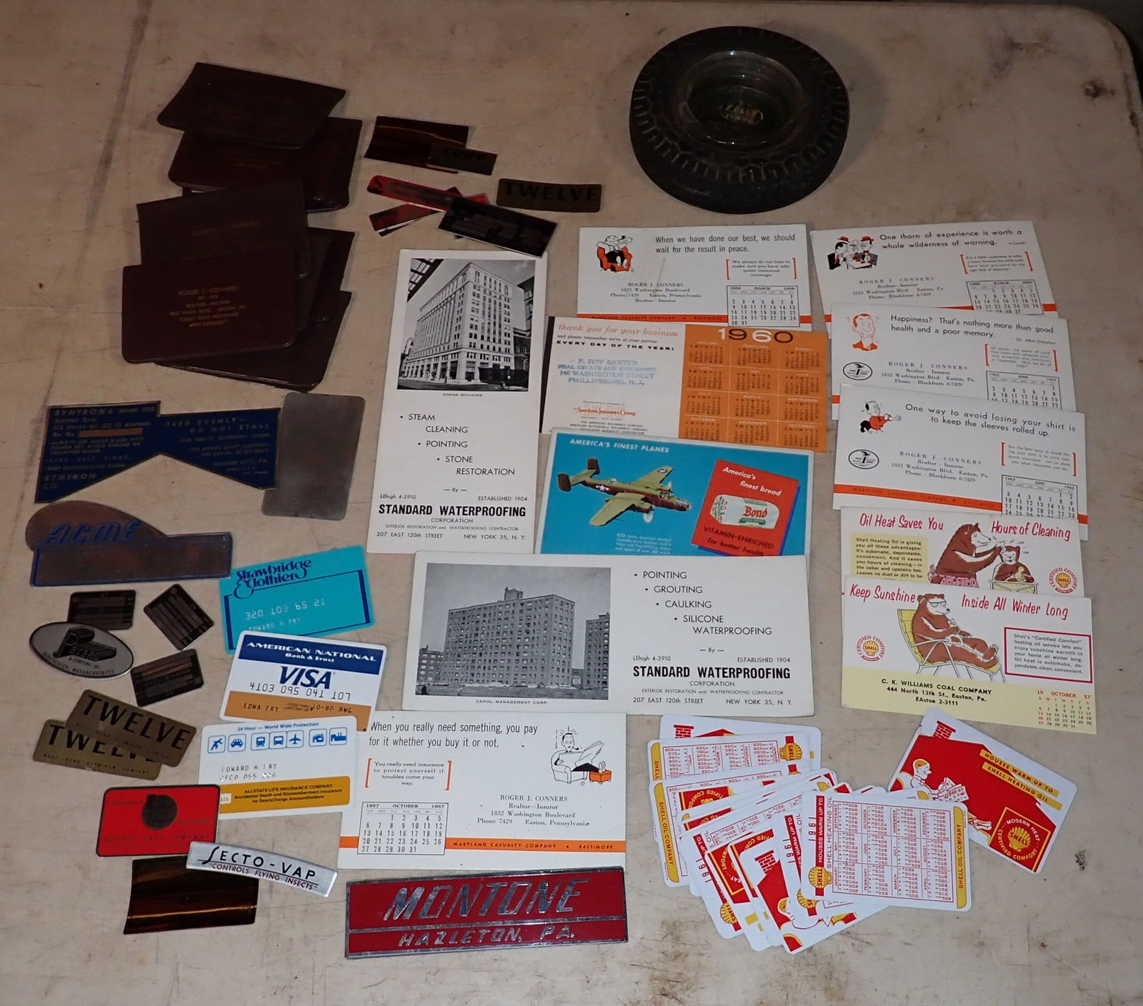 Shell Heating Oil Cards Blotters Advertising & Misc Plaques (1 of 9)
