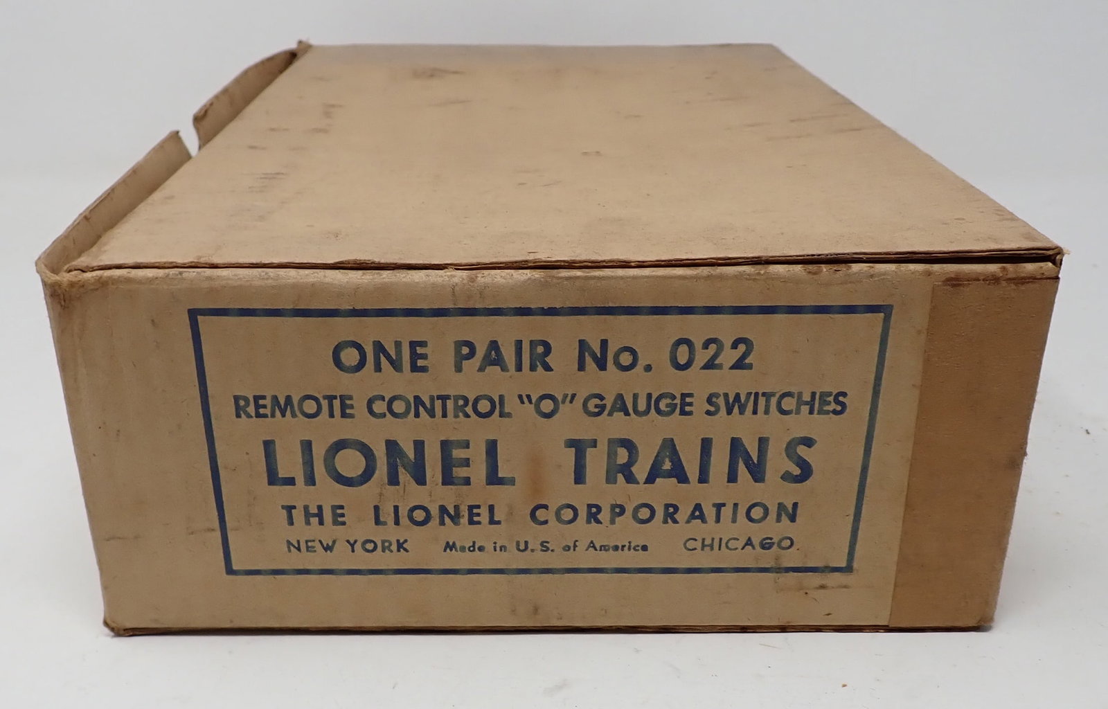 Lionel 022 O Gauge Switch Tracks: In original box