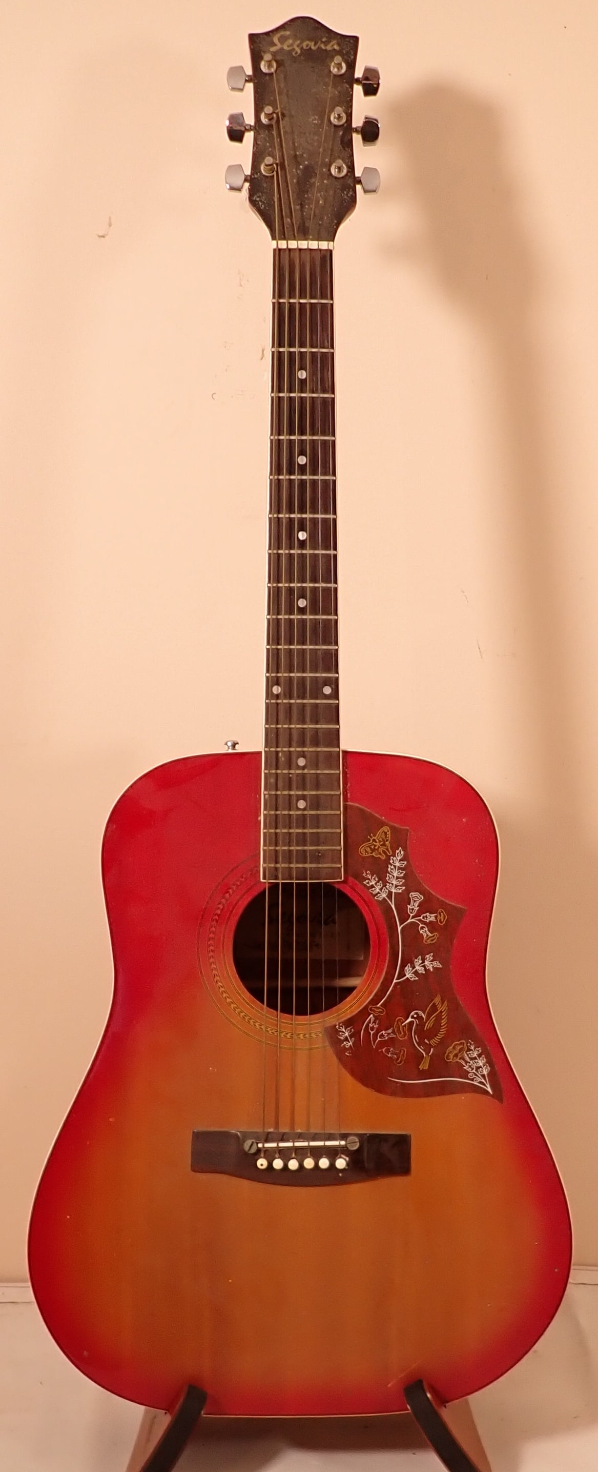 Segovia Model J-30 Acoustic Guitar: Approx 15 3/4" x 40 1/2" . If shipping is needed , it would be packed and shipped thru The UPS Store. It is recommended to contact them for a shipping price. Their email is store5528@theupsstore.com .