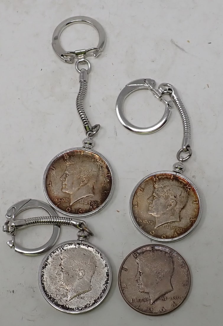 1964 Kennedy Half Dollar Keychains: Getting all pictured