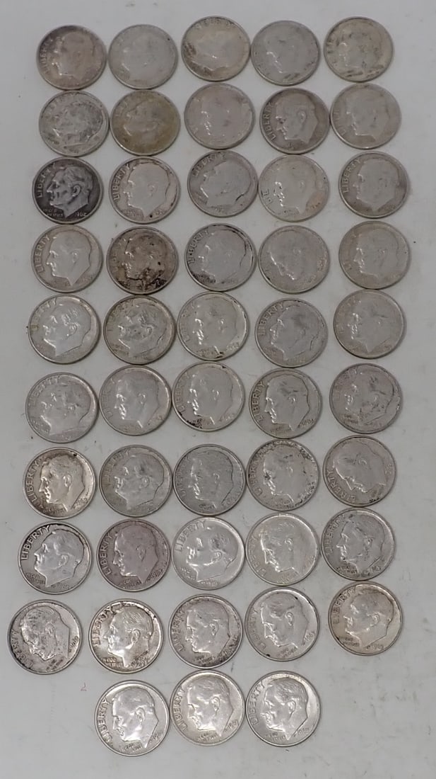 1960's Roosevelt Silver Dimes (1 of 8)