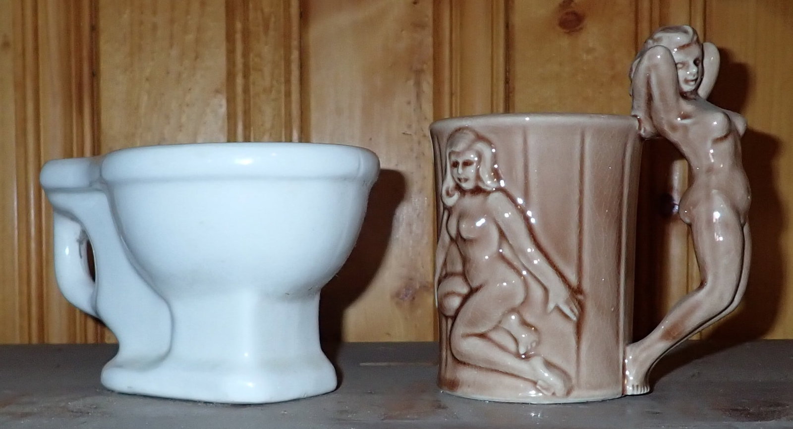 Adult Mug & Toilet: Mug is apprx 6" tall