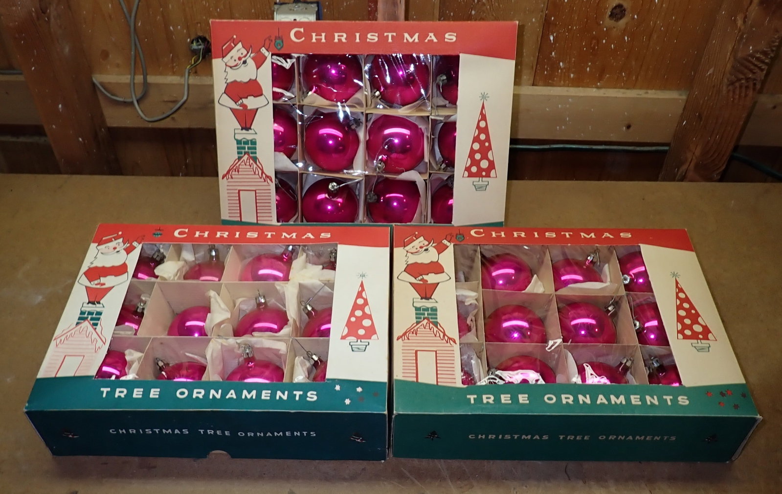 Fantasia Brand Christmas Ornaments: 3 boxes