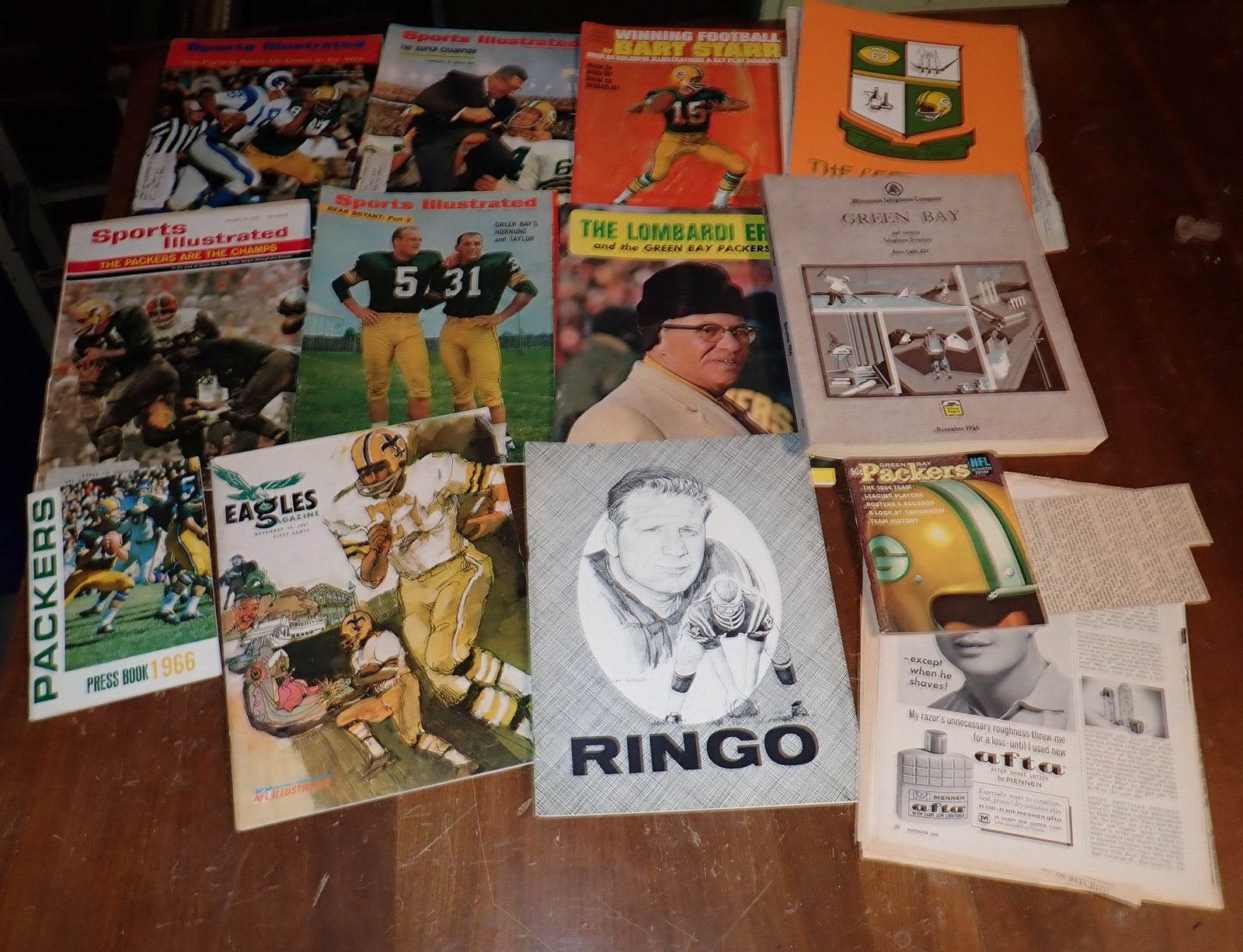 Green Bay Packers Sports Illustrated Jim Ringo: Getting all pictured
