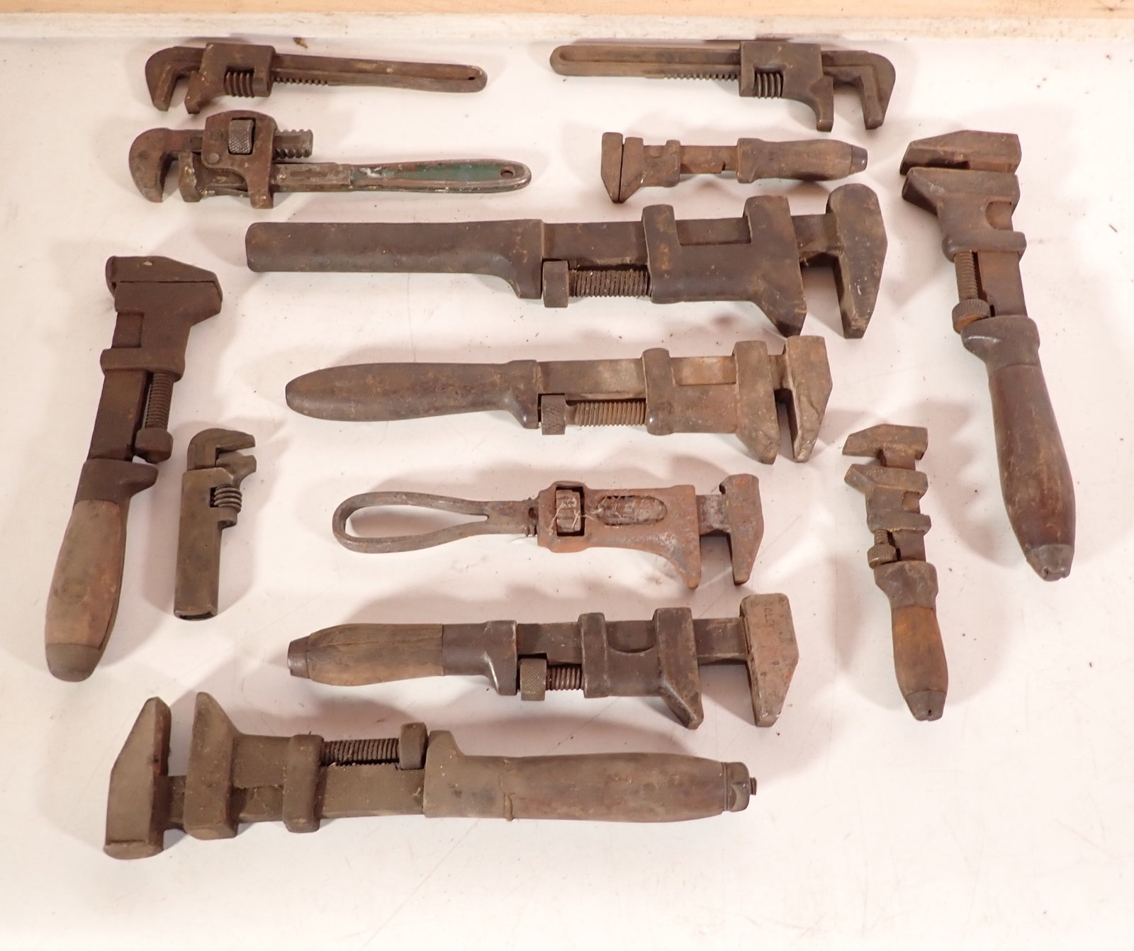 Pipe Wrenches: Longest is approx 15".