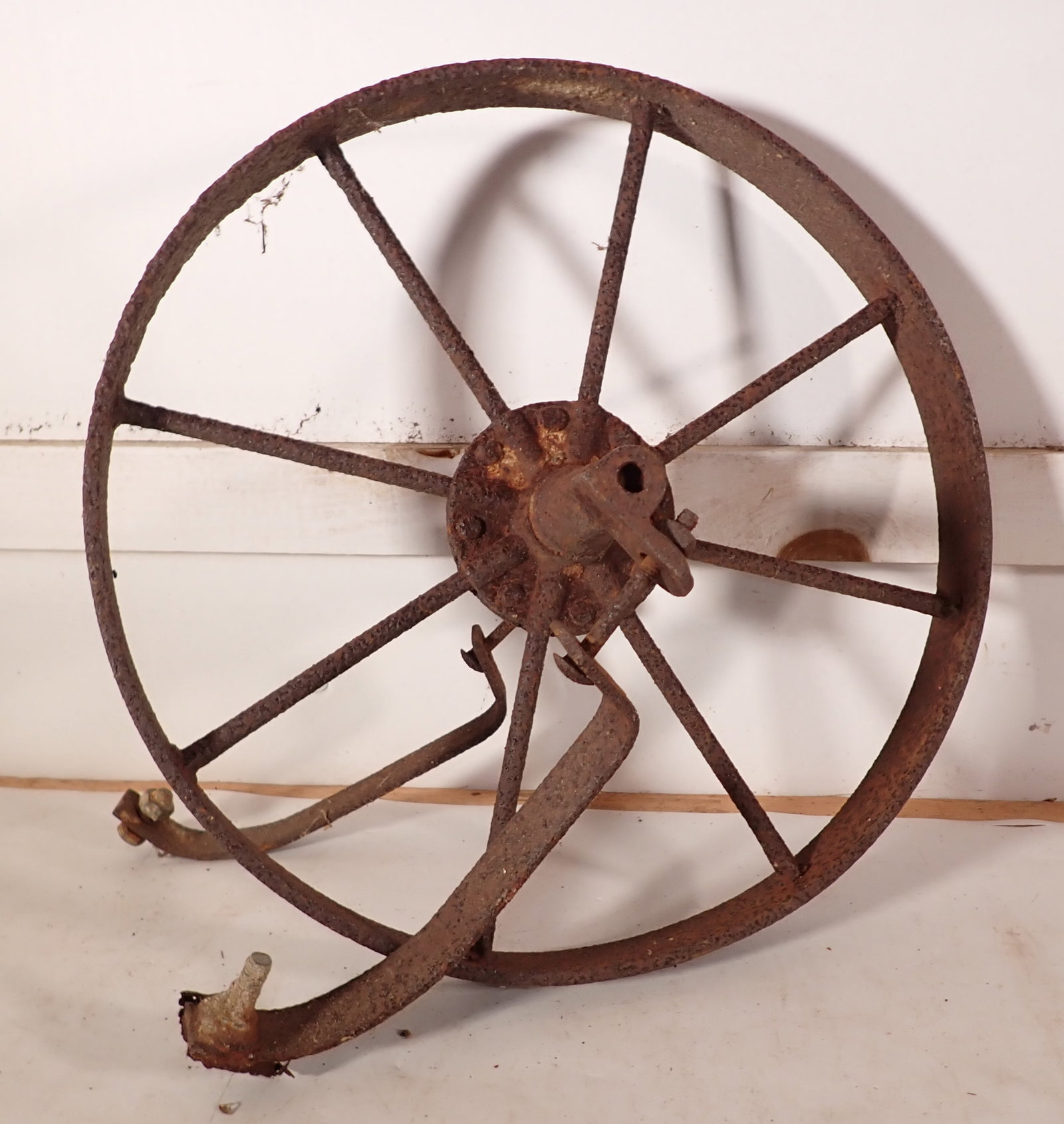 Metal Wheel: Approx 1 1/2" x 15 1/2" in diameter