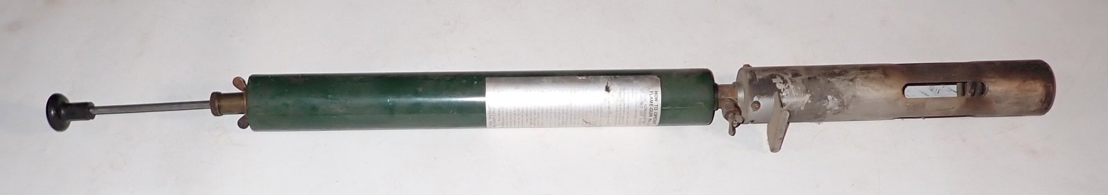 Kerosene Flame Gun: Apprx 2" in diameter and 30 3/4" long