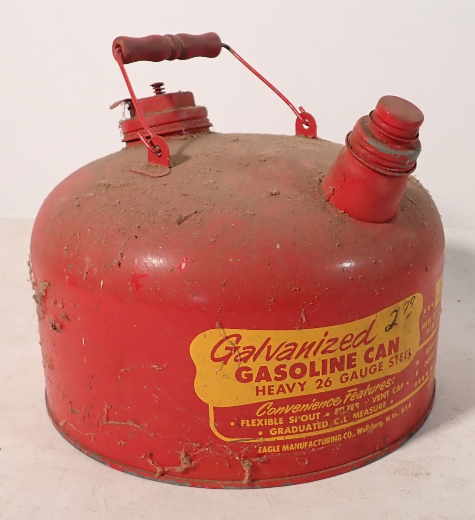 Eagle 2 1/2 Gallon Gas Can (1 of 2)