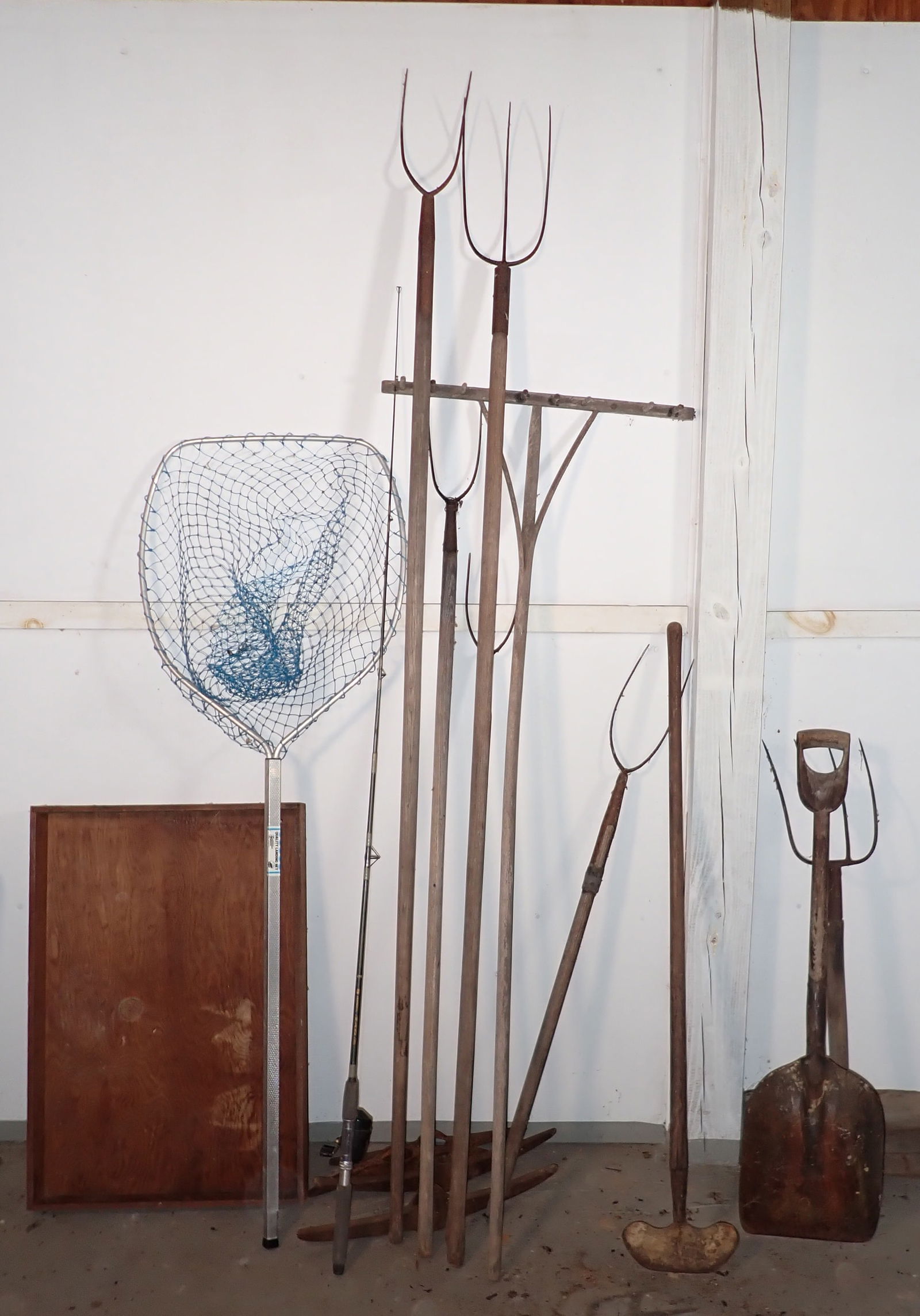 Hay Forks Wooden Rake Pick Heads Fishing Net (1 of 4)