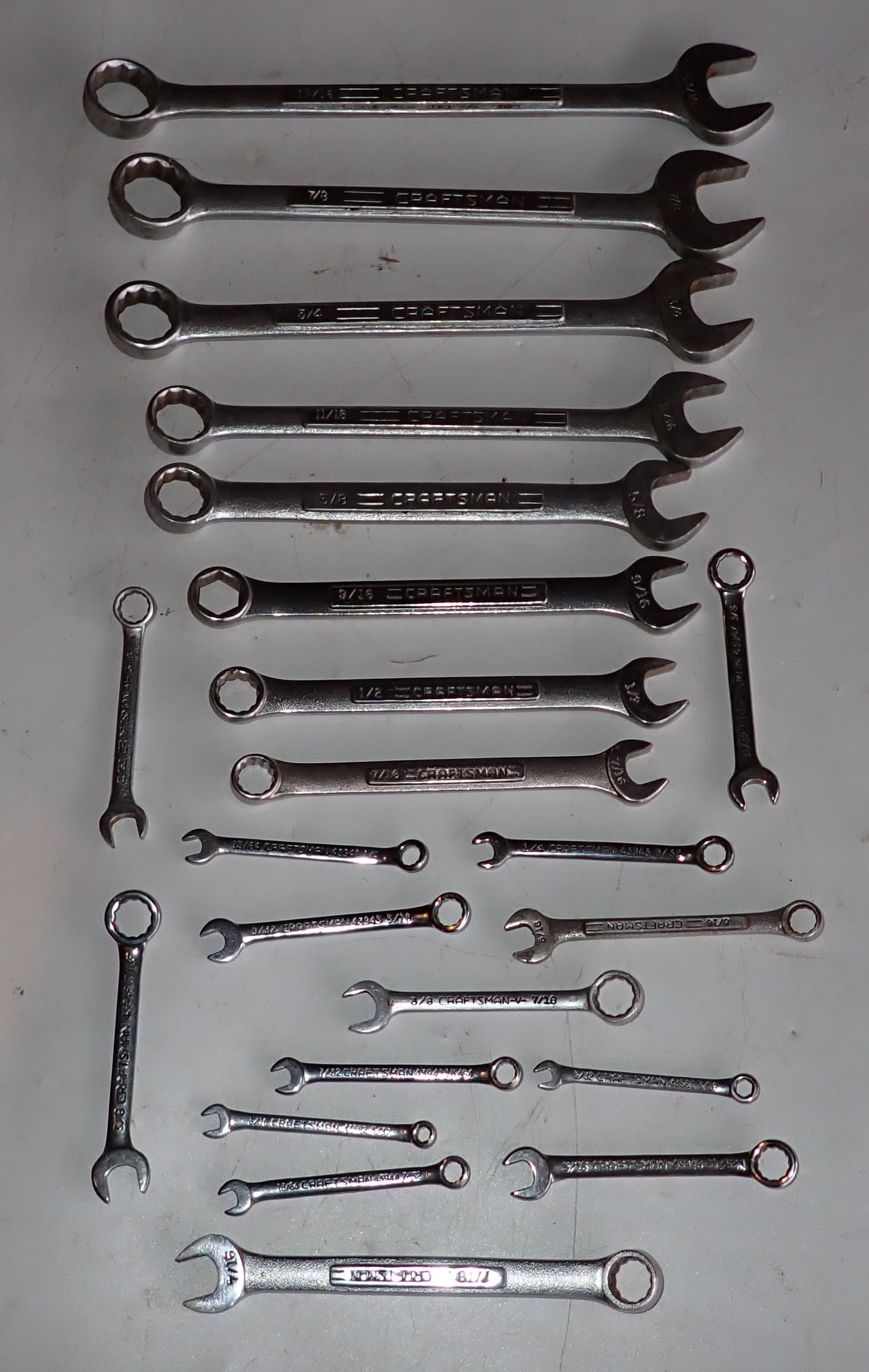 Craftsman Wrenches: 5/32" -7/8"