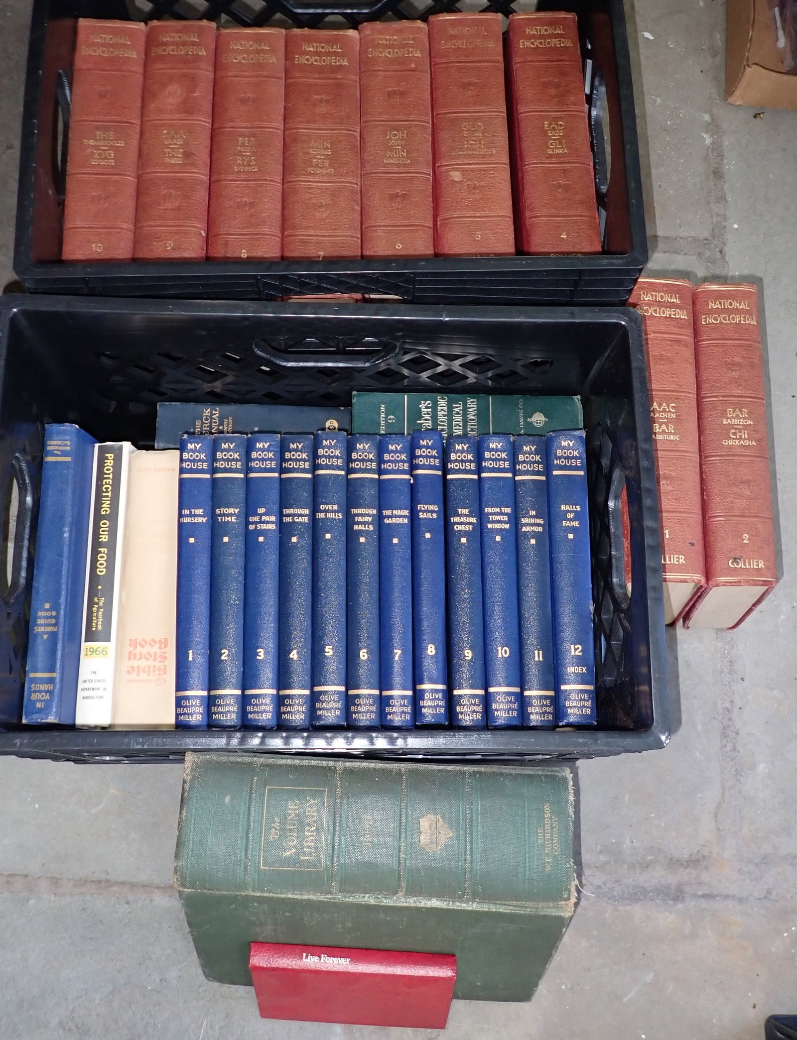 National Encyclopedias & Misc Books: Crates are not included , bring boxes. Must take all. NO shipping