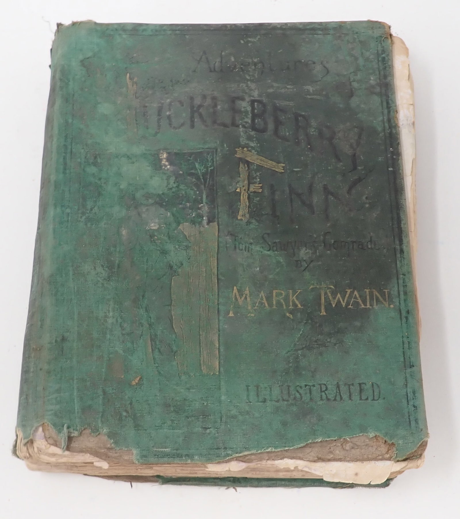 1885 Mark Twain Huckleberry Finn Book: Tom Sawyers Comrad Book