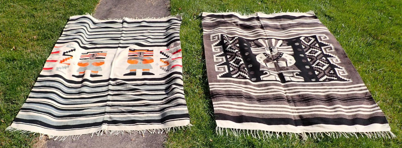 2 Wool Tribal Blankets (1 of 7)