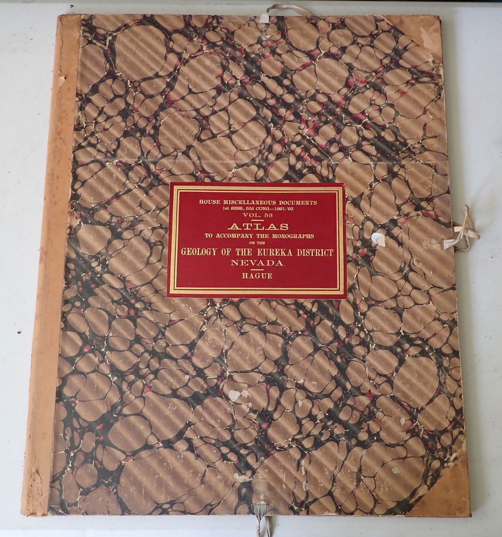 1892 Nevada Geology of Eureka District Atlas (1 of 7)