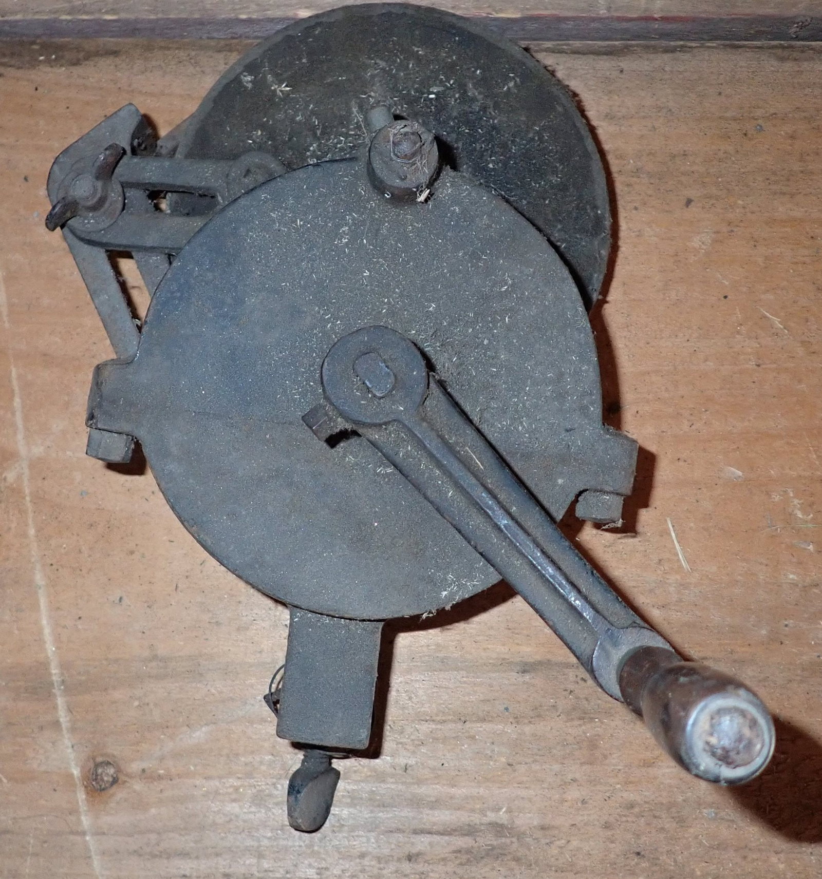 Clamp On Grinding Wheel: Wheel is apprx 6" in diameter