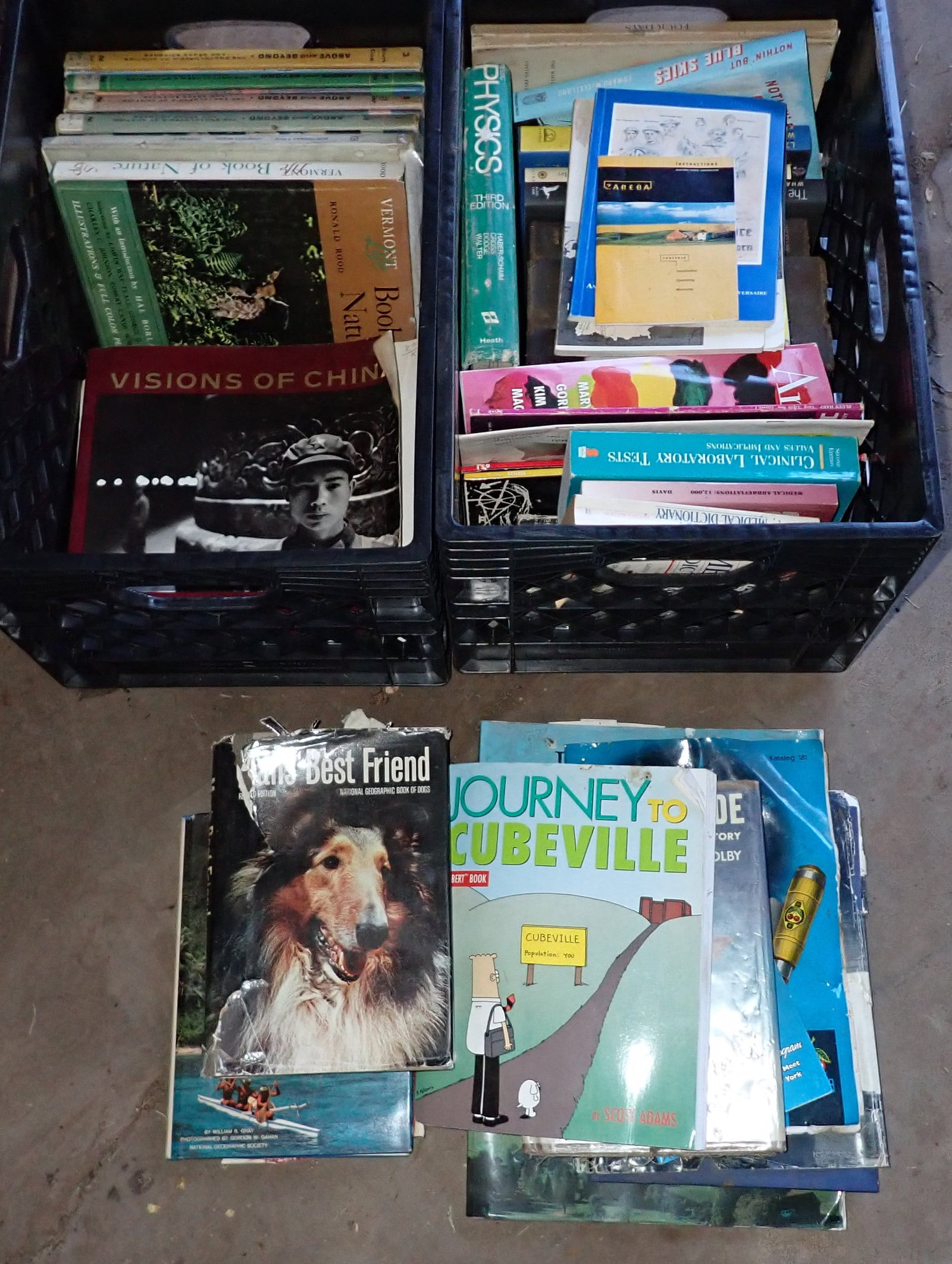 Crates of Books: Bring boxes ! Crates are not included. No shipping !