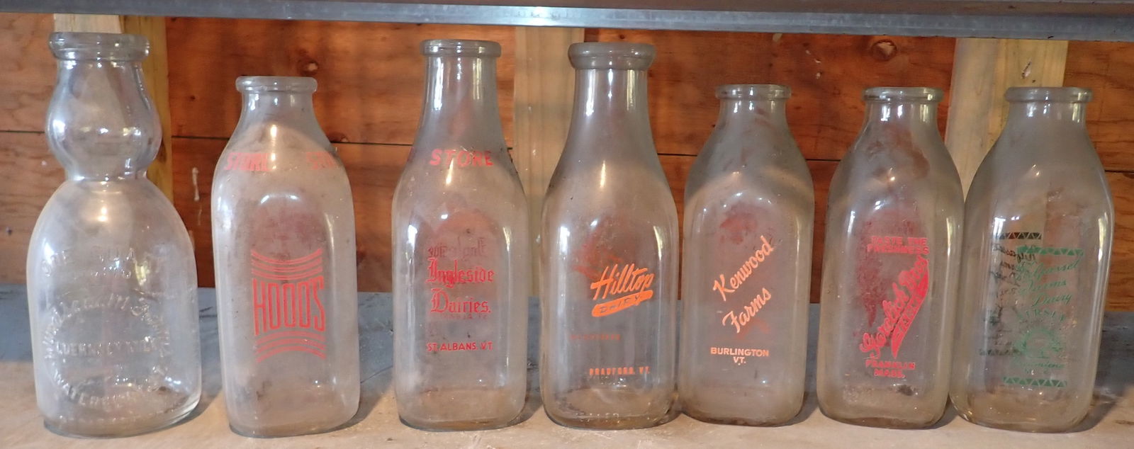 Vermont Massachusetts & Misc Milk Bottles (1 of 4)