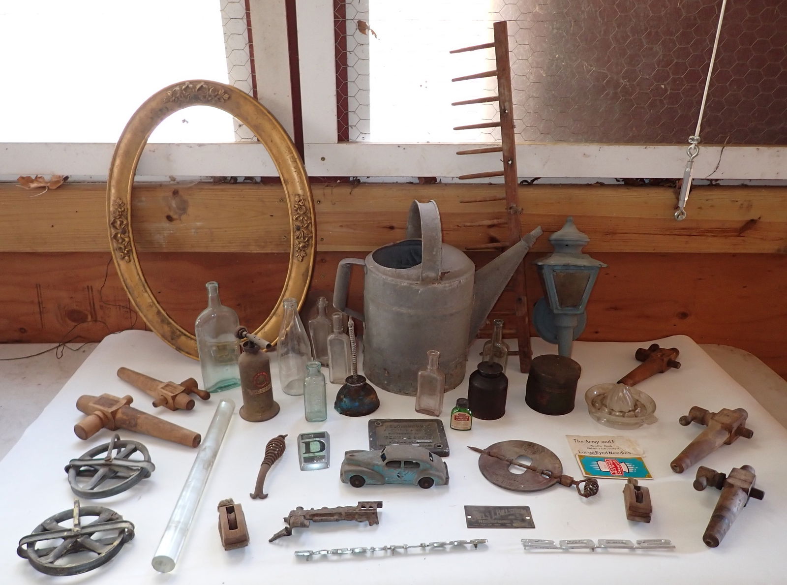 Wooden Spigots Pulleys Water Can & Misc (1 of 10)