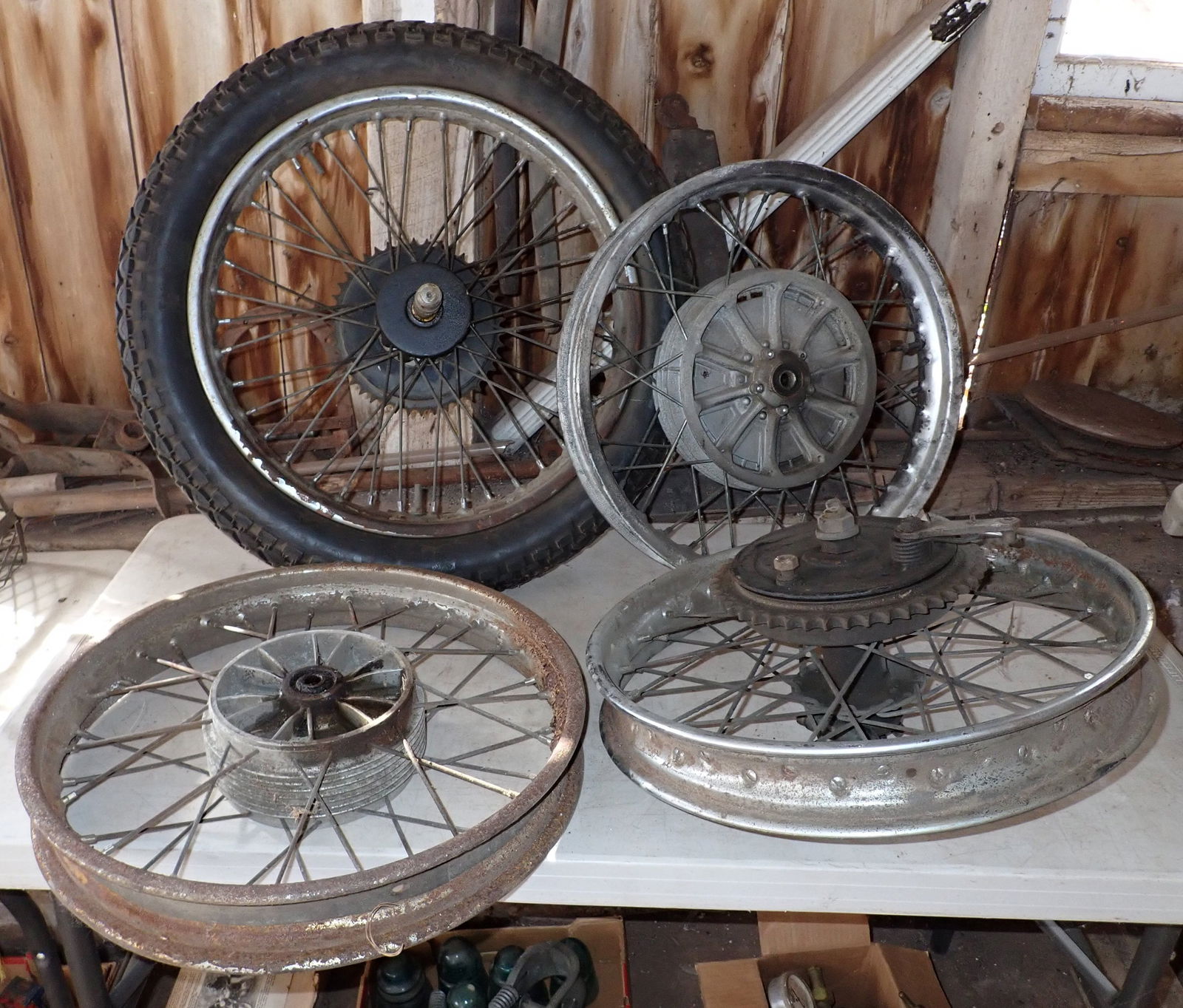 Motorcycle Tire & Rims (1 of 6)